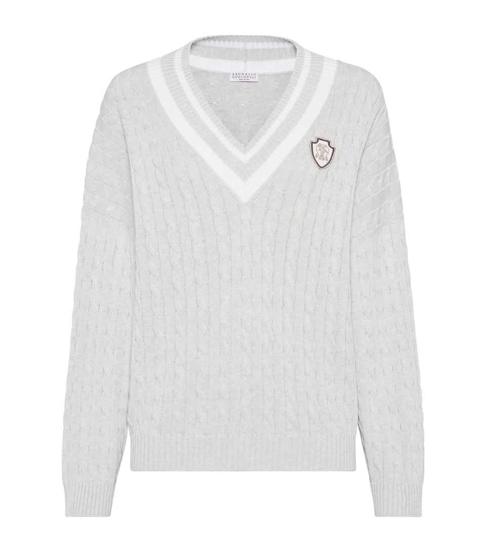 Cotton Cable-Knit Sweater