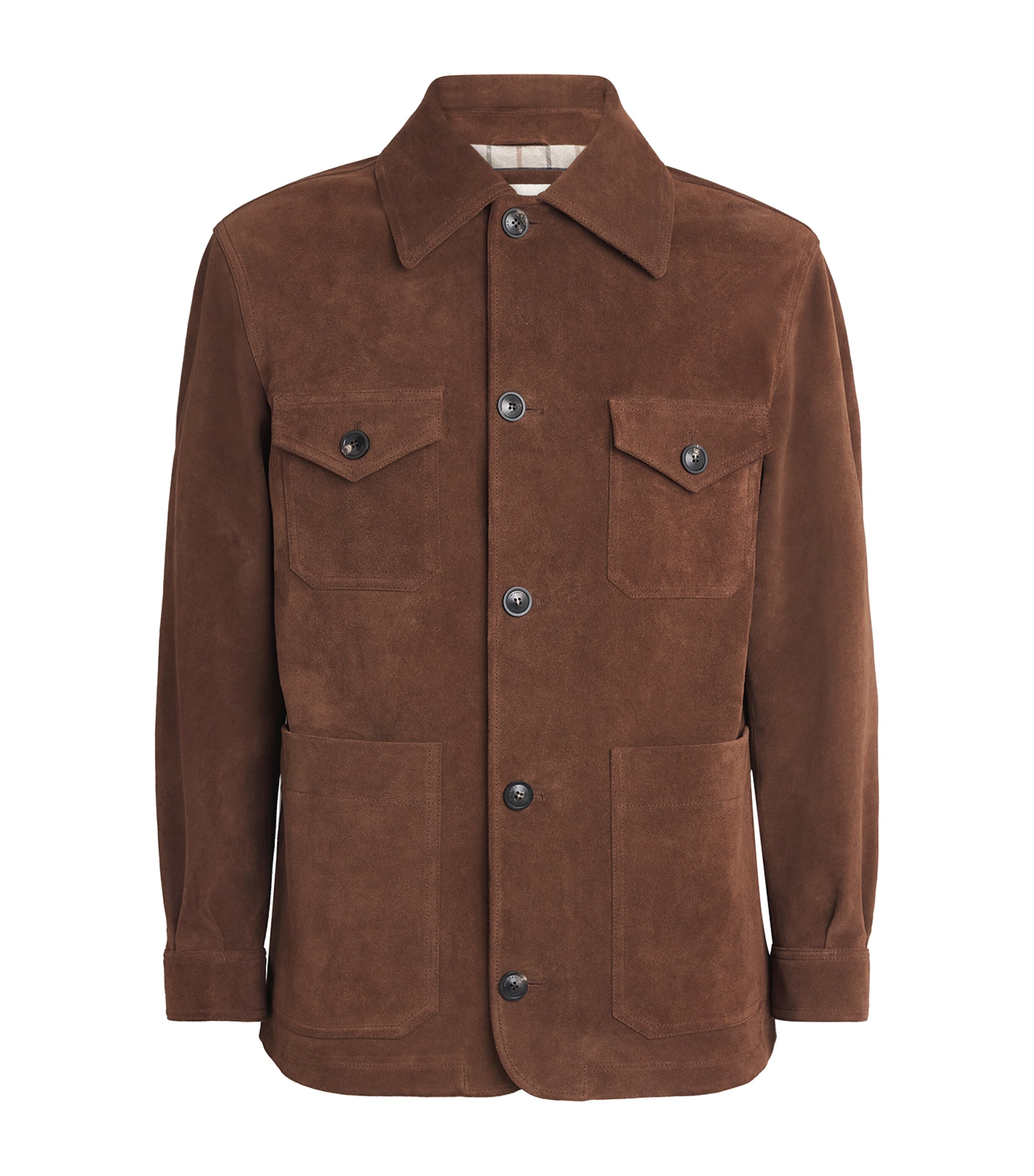 Purdey Mens Suede Lyall Jacket Coffee