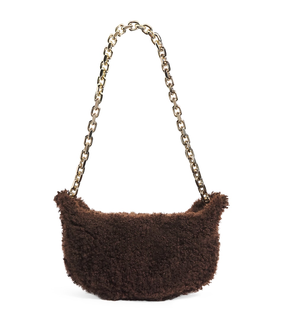 Medium Shearling Shoulder Bag