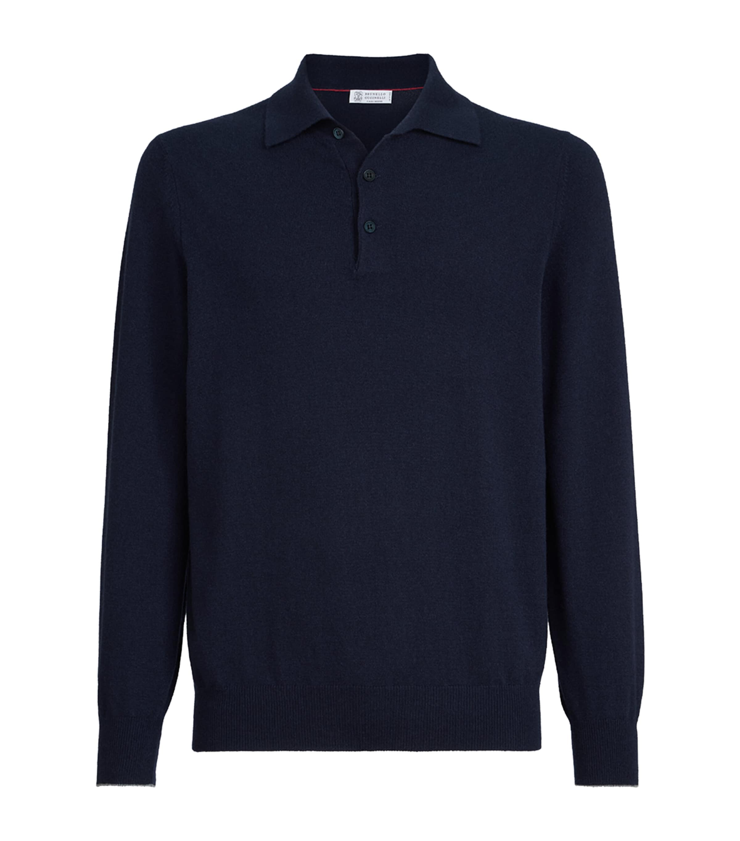 Brunello Cucinelli Mens Cashmere Polo Sweater