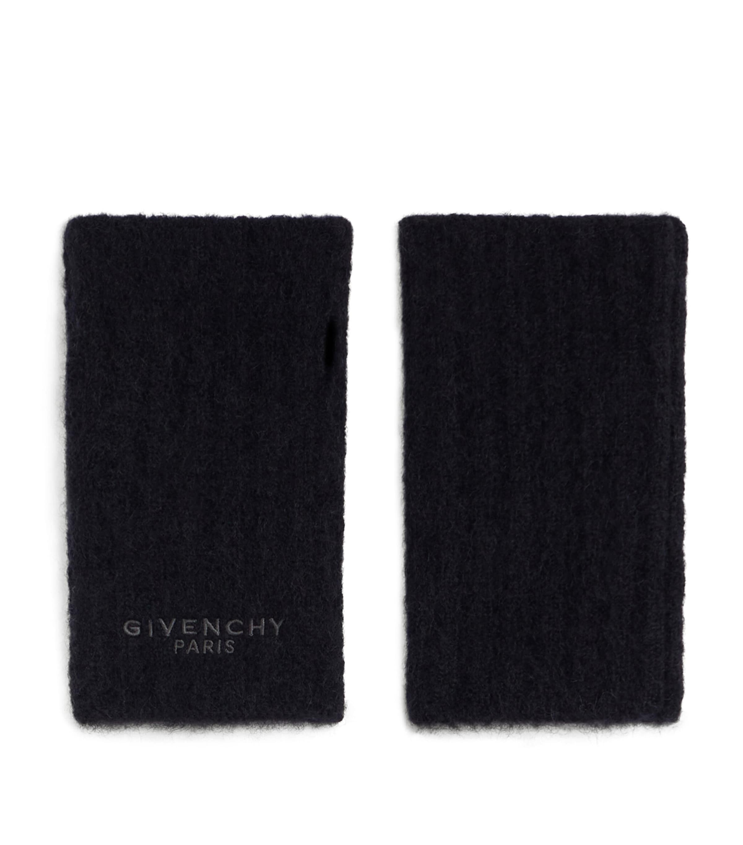 Givenchy Alpaca-Blend Logo Mittens