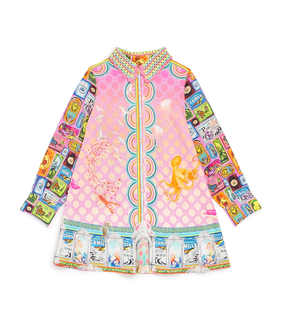 Cotton Salty Splendour Shirt Dress (4-10 Years)