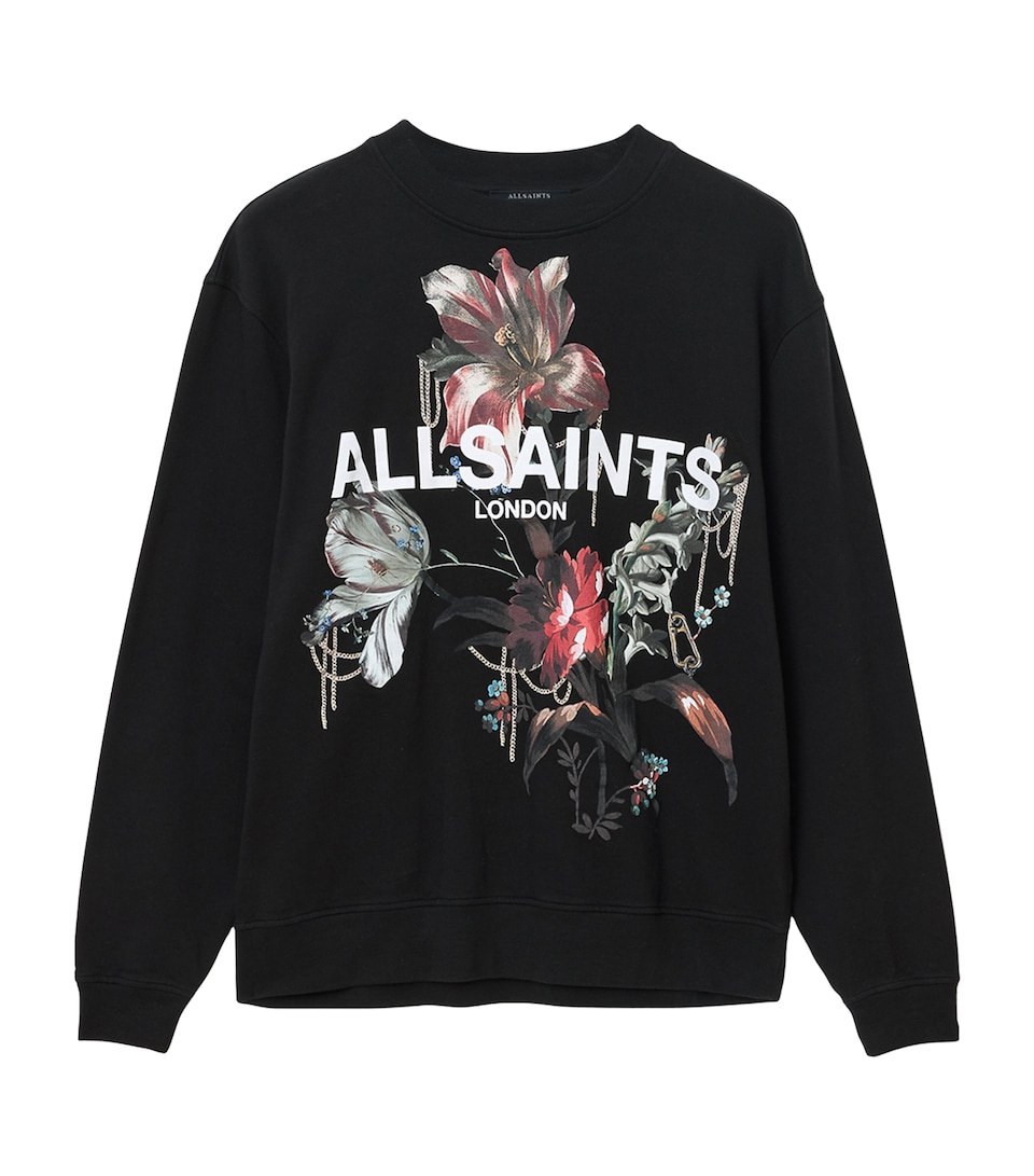 Cotton Floral Logo Etta Sweatshirt