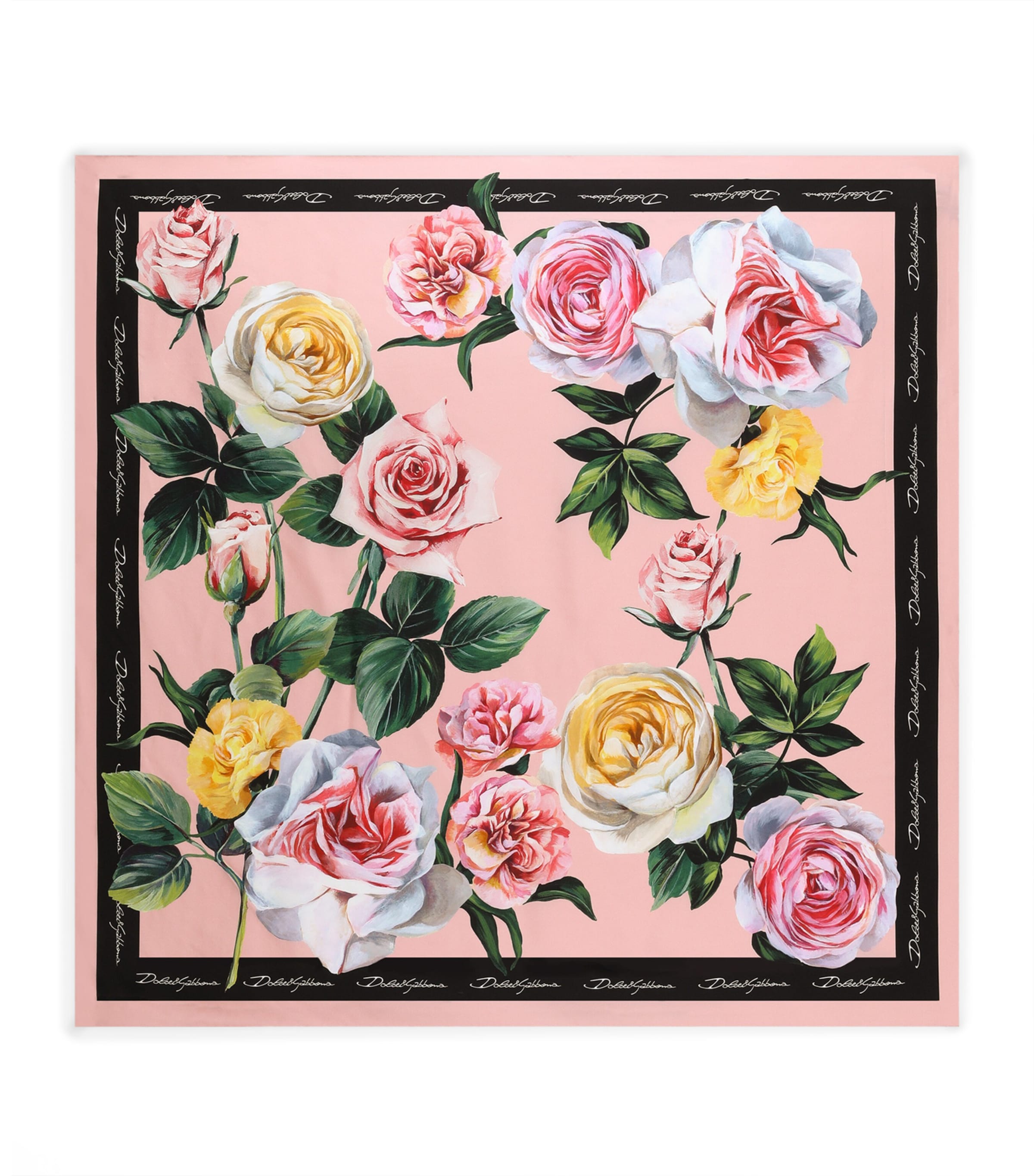Silk Roses and Peonies Foulard