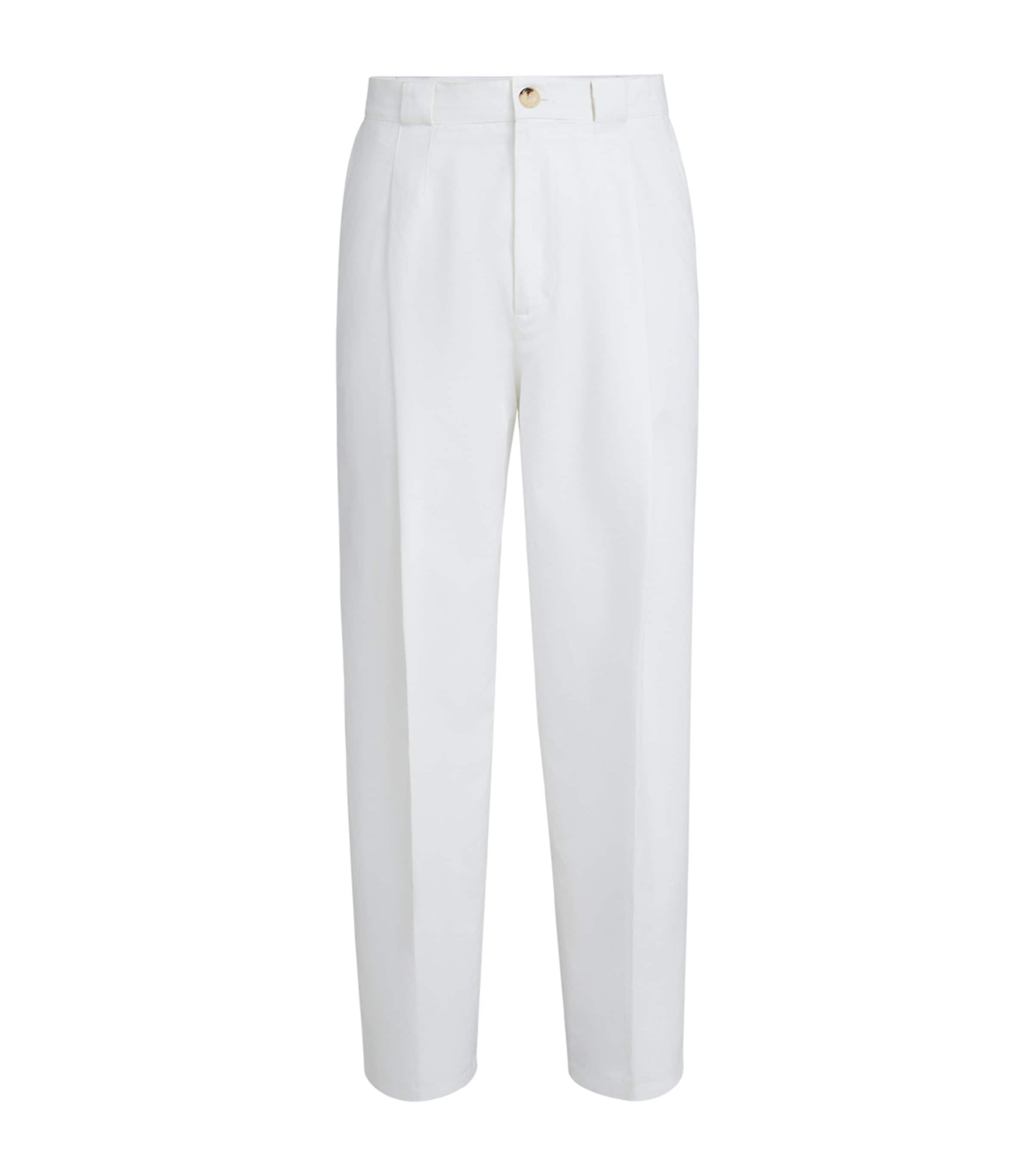 Cotton-Linen Panama Trousers