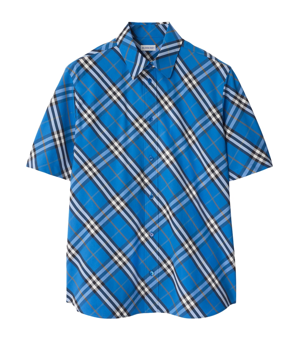 Cotton Check Short-Sleeve Shirt