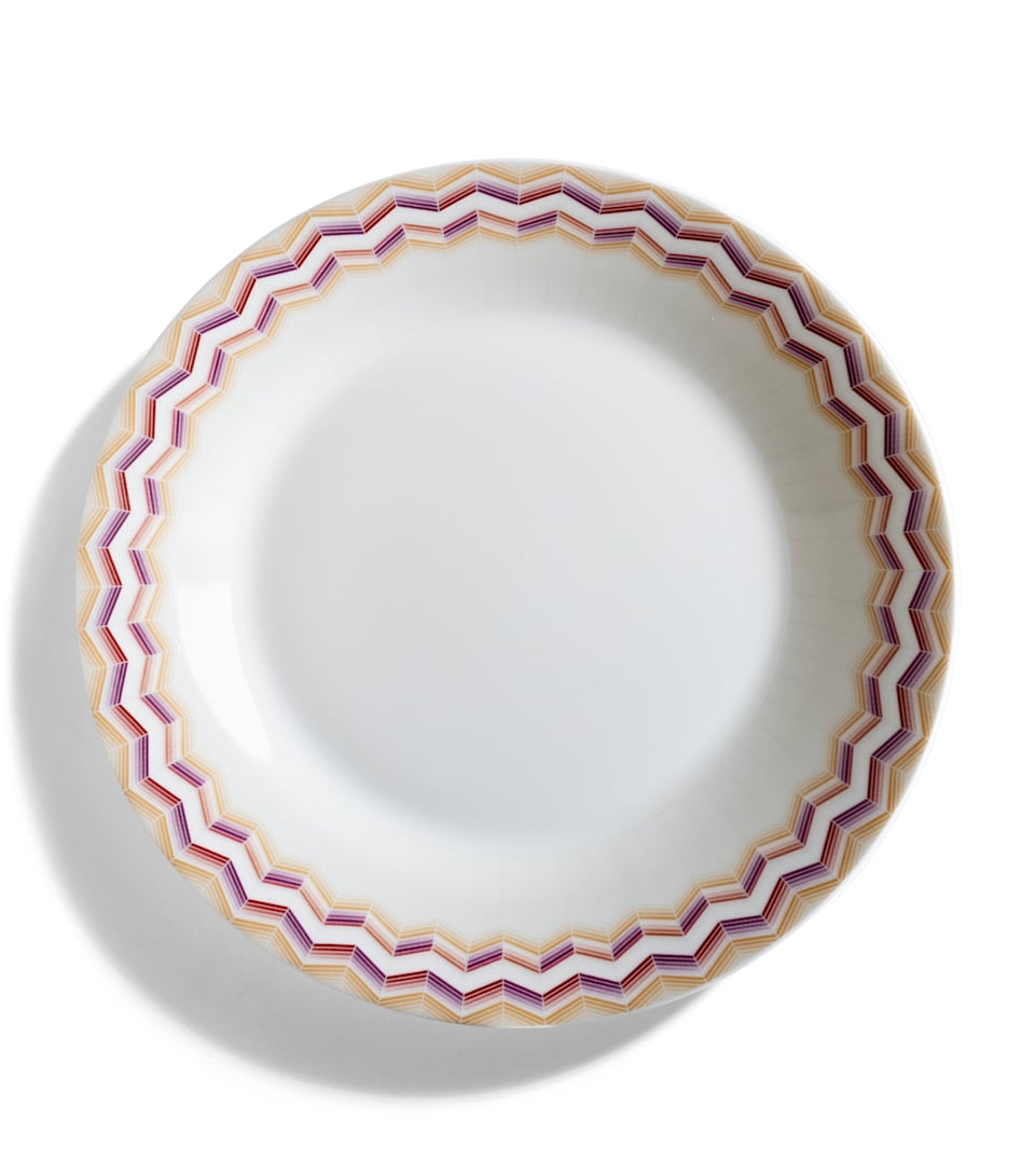 Porcelain Zigzag Jarris 156 Soup Plate (22cm)