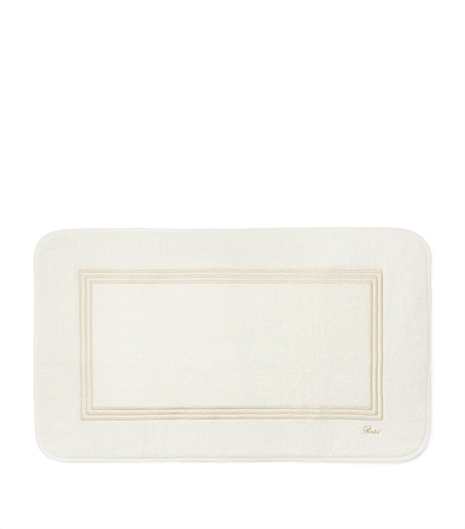 Pratesi Tre Righe Bath Mat (20cm x 35cm) Ivory/beige