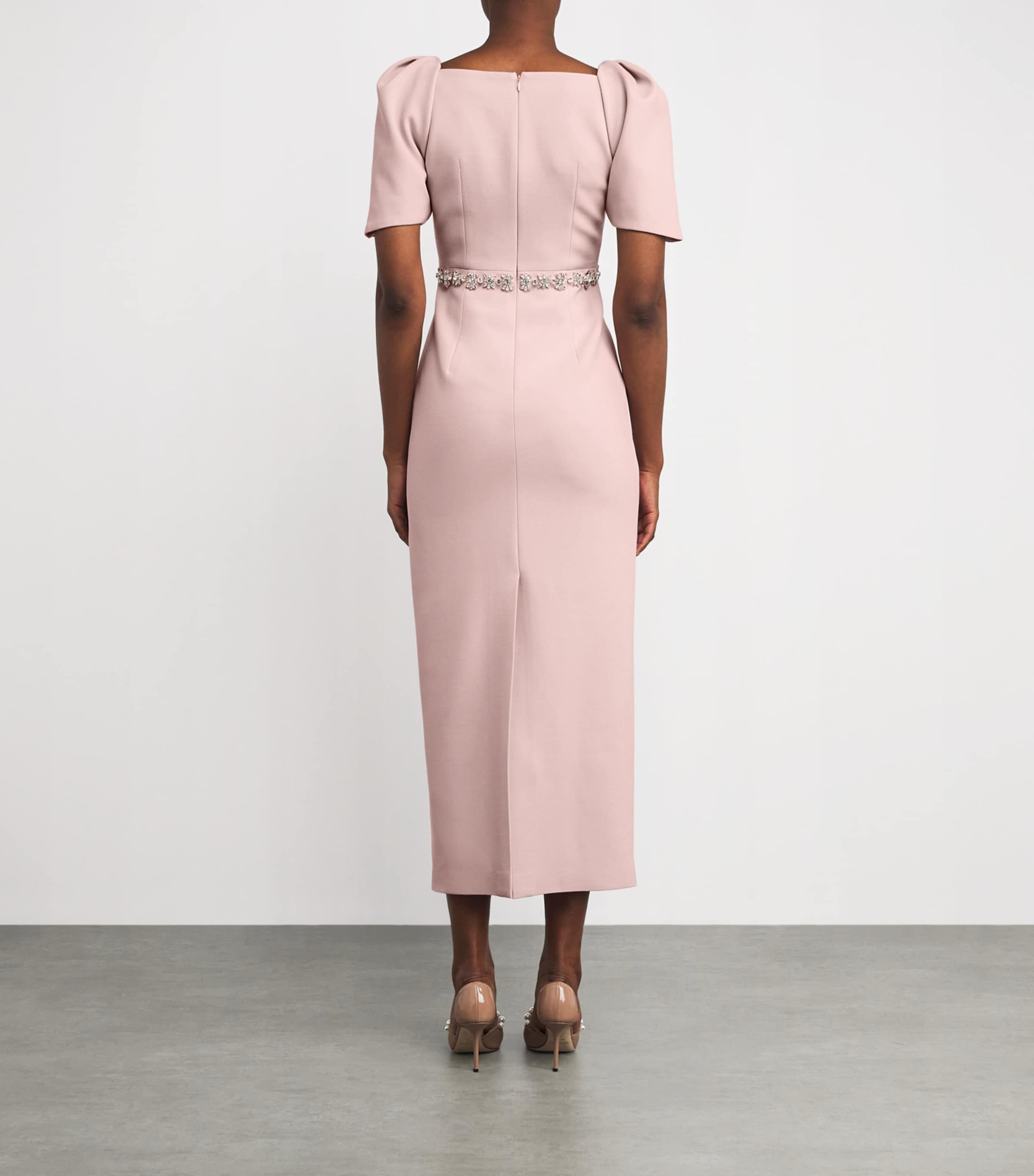 「HUISHAN ZHANG」リサイクルクレープ フェザートリム Womens Huishan Zhang | Harrods US