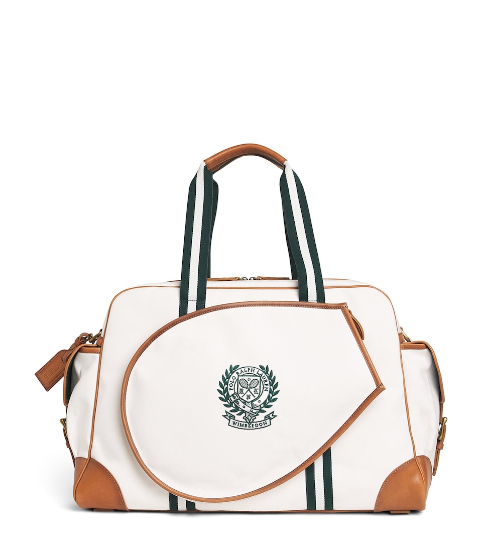 Polo Ralph Lauren Mens x Wimbledon Tennis Racket Holdall Deckwash White
