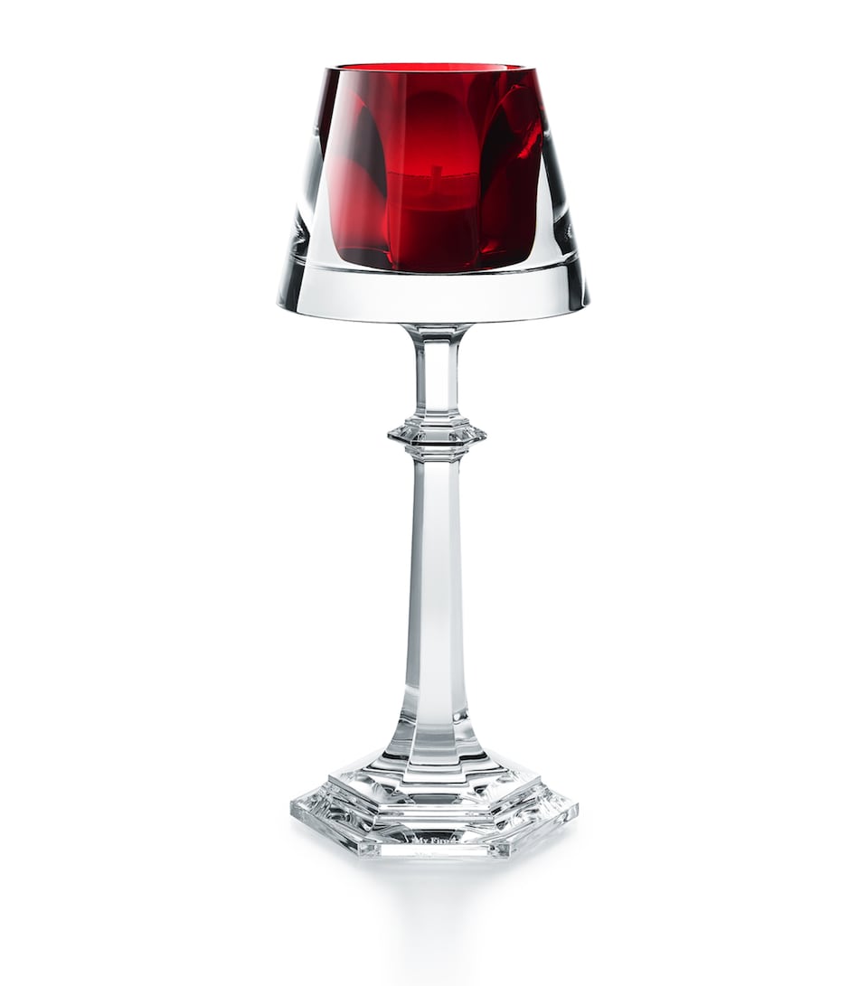 Harcourt My Fire Red Candlestick