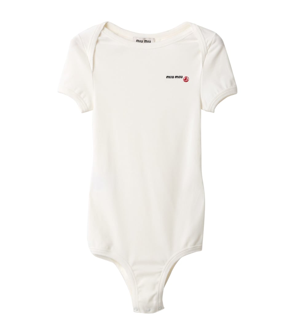x Petit Bateau Slim Logo Bodysuit
