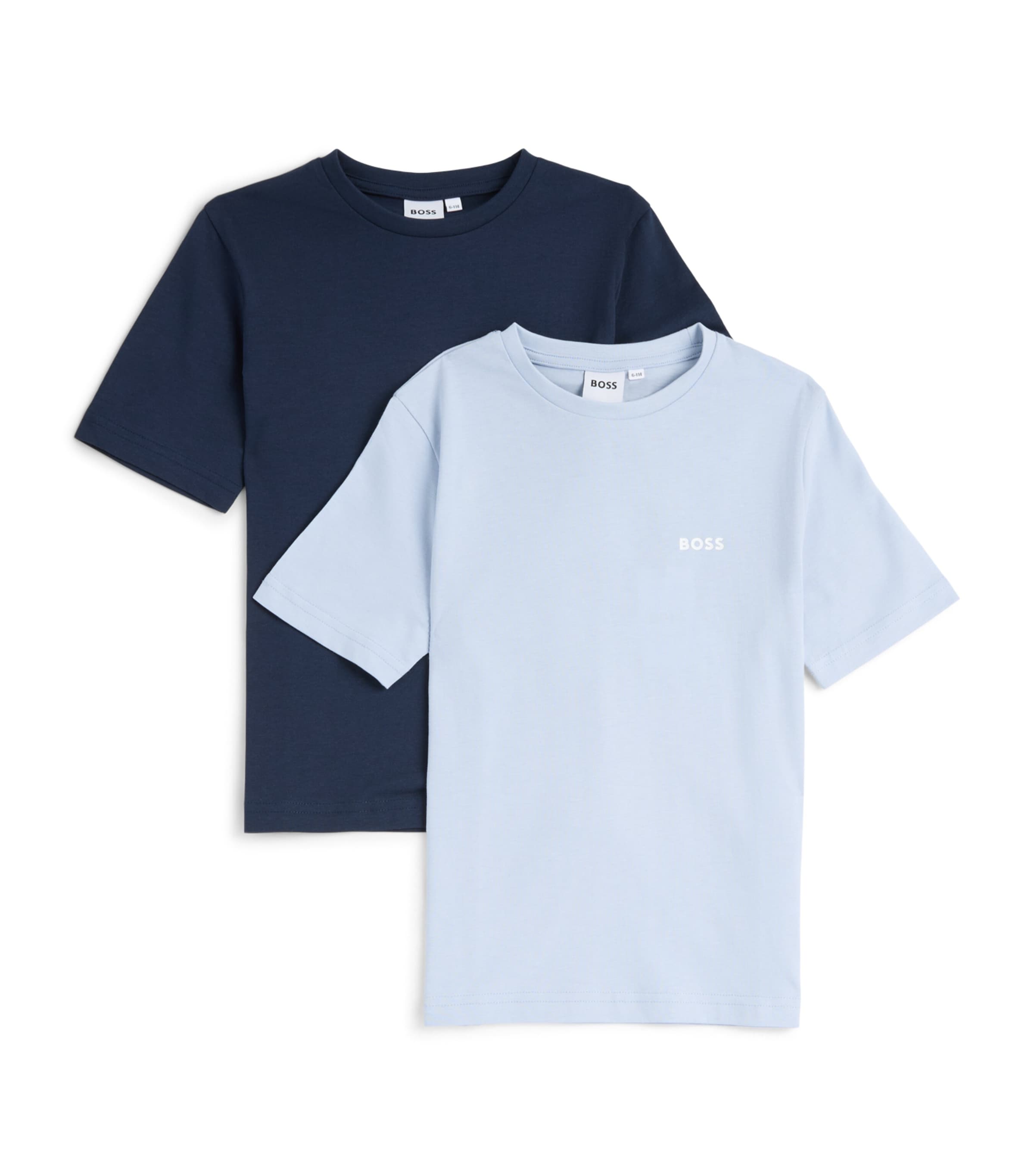 BOSS Kidswear Pack of 2 Logo T-Shirts (4-16 Years) Pale Blue Navy