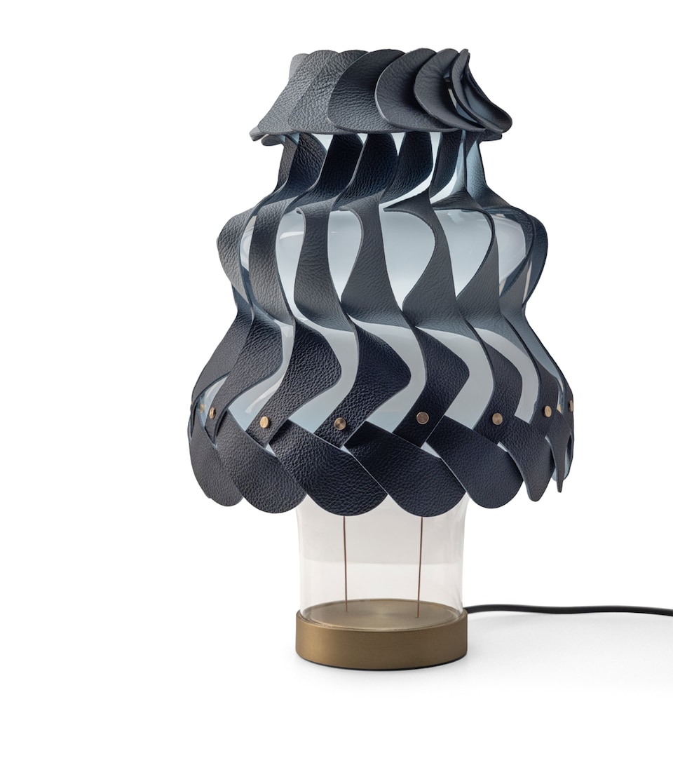 Poltrona Frau x Atelier Oi Tullissè Table Lamp Lthr Sc/atlntc Bl