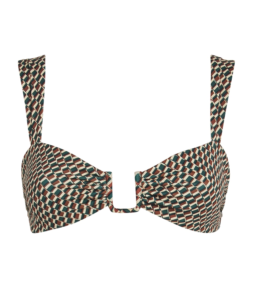 Geometric Print Cannes Bikini Top