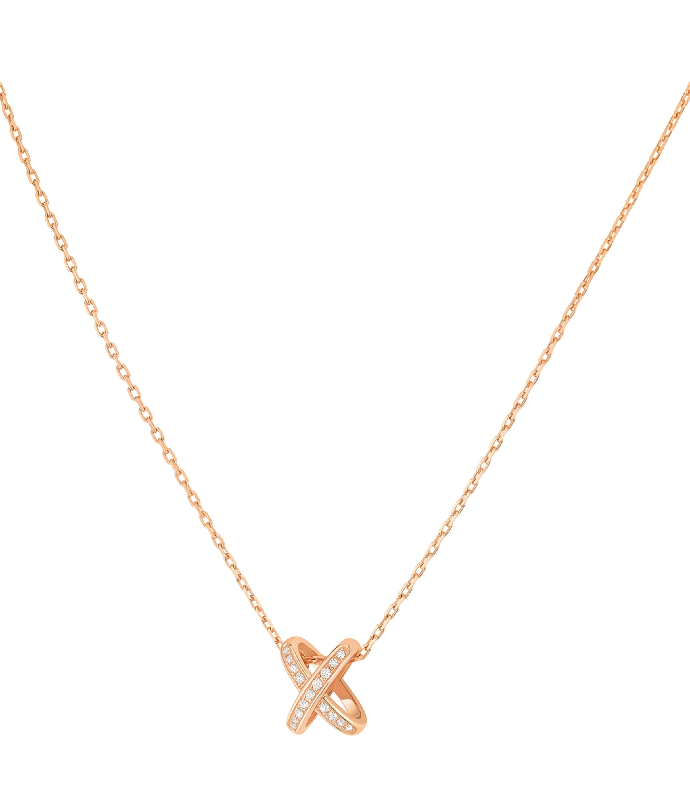 Rose Gold and Diamond Jeux de Liens Necklace