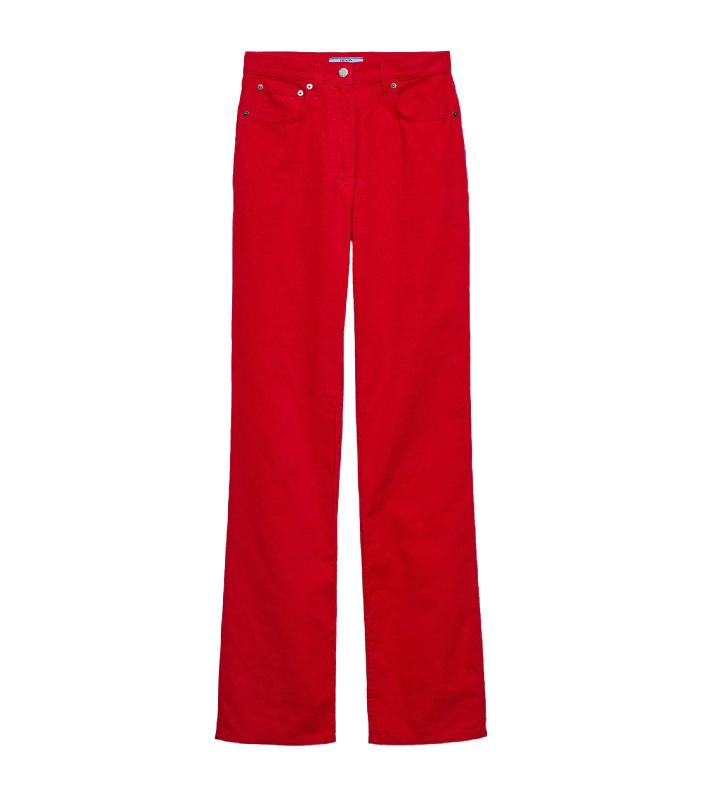 Corduroy Straight Trousers