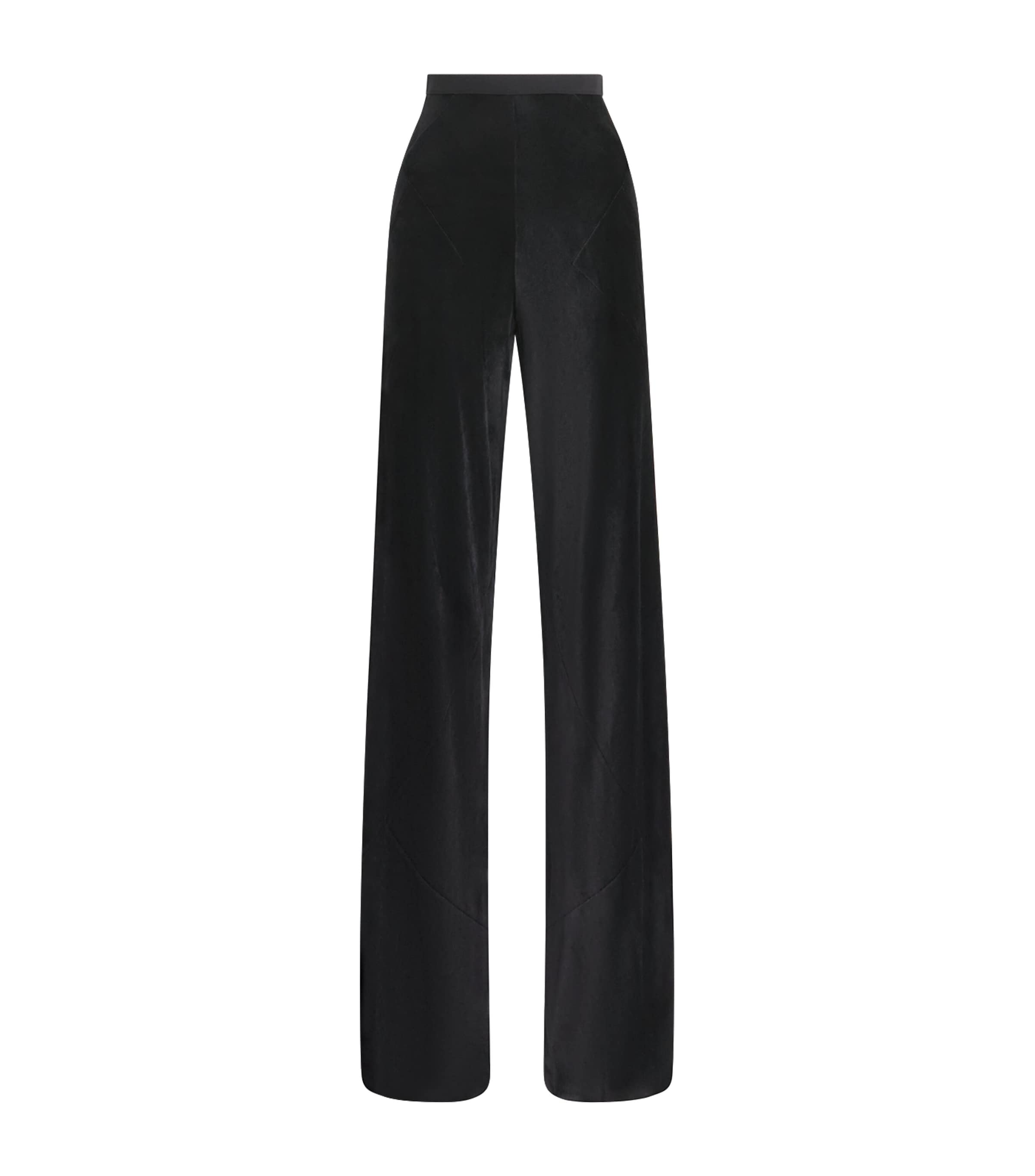 Rick Owens Womens Tower Bias Trousers Black