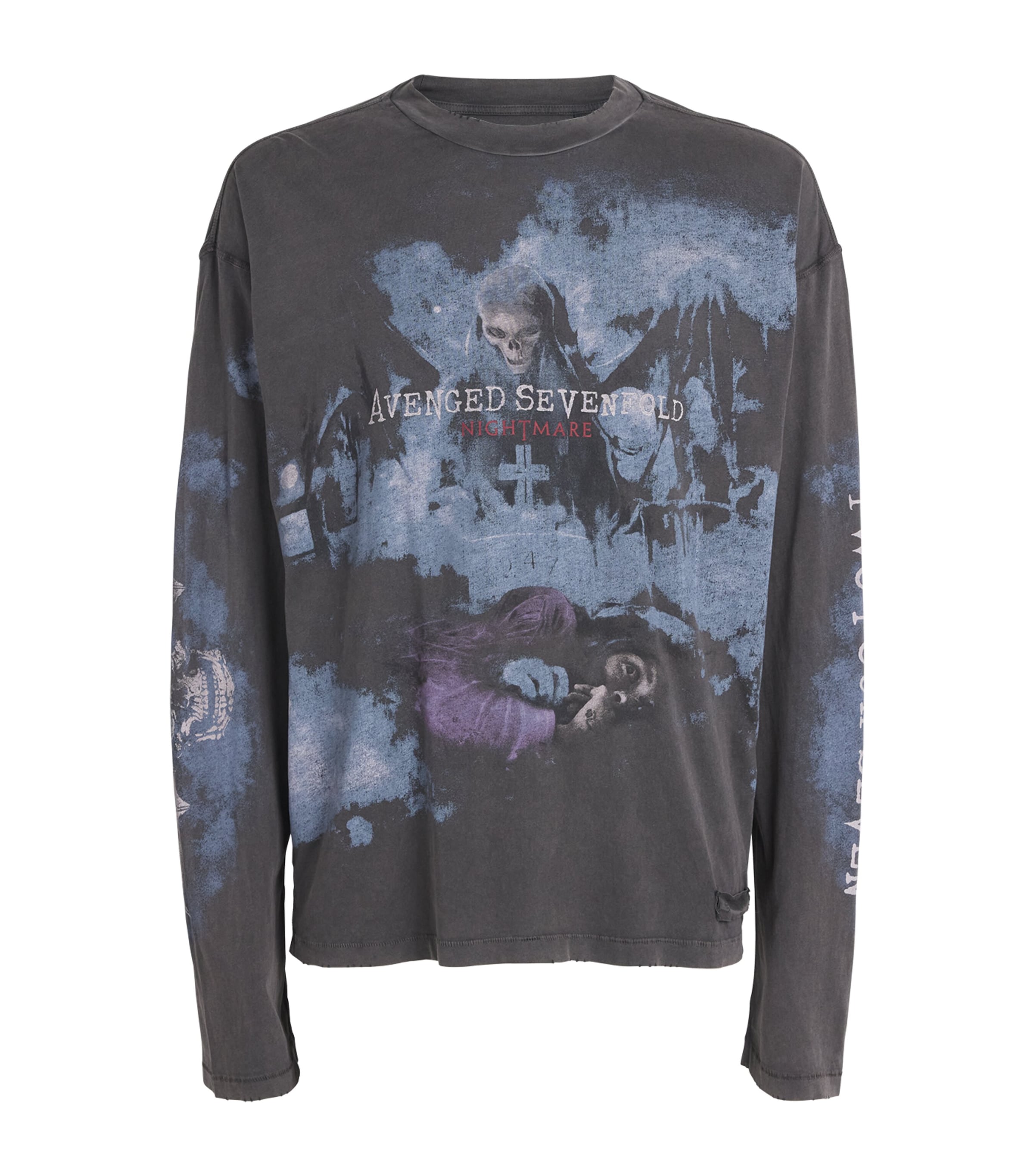 Represent 247 Mens x Avenged Sevenfold Cotton Graphic T-Shirt Aged Black