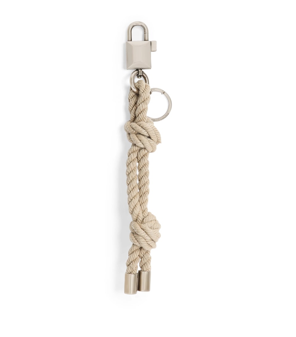 Dolce&Gabbana Rope Keyring Beige/palladio