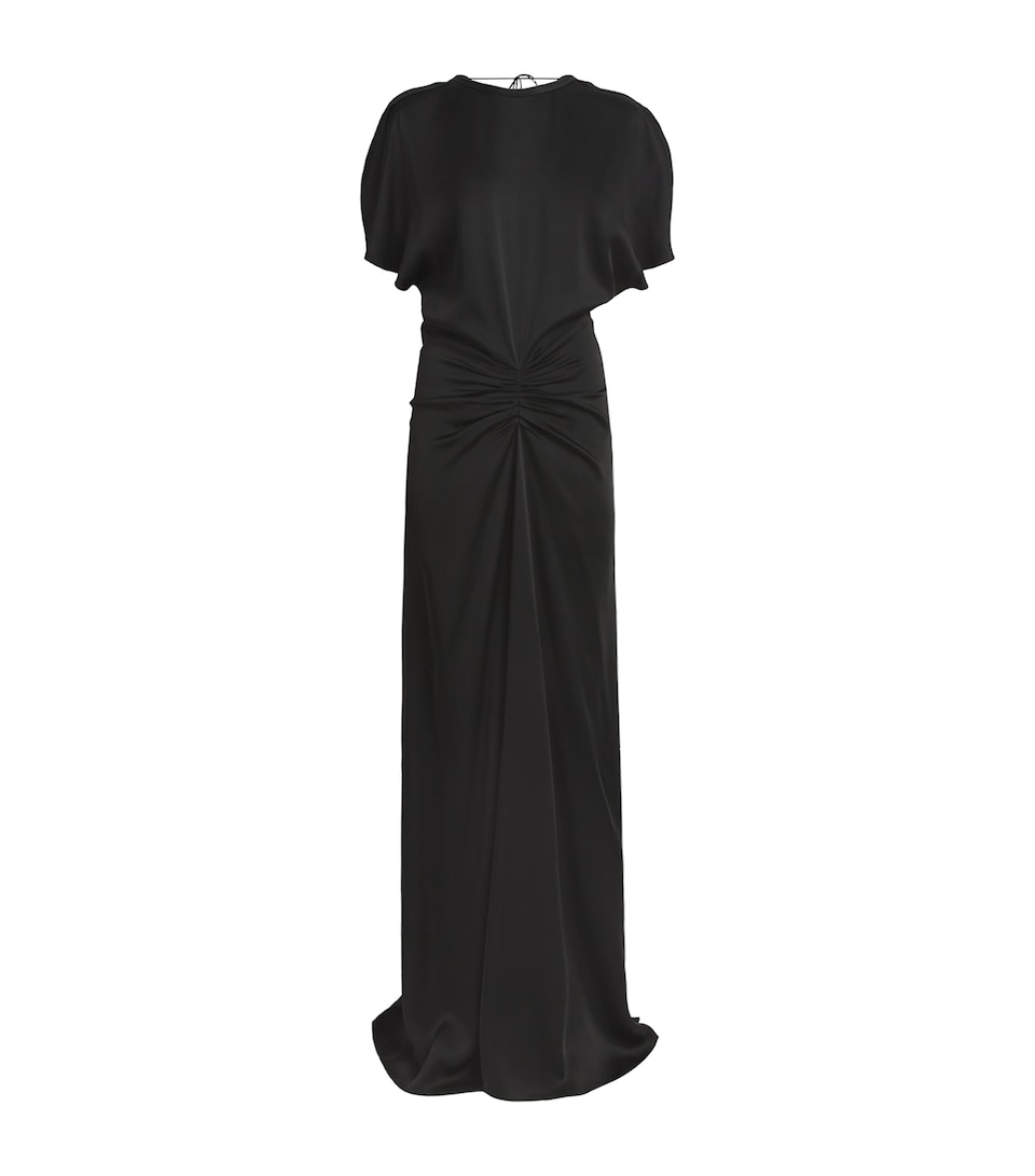 Gathered-Waist Maxi Dress