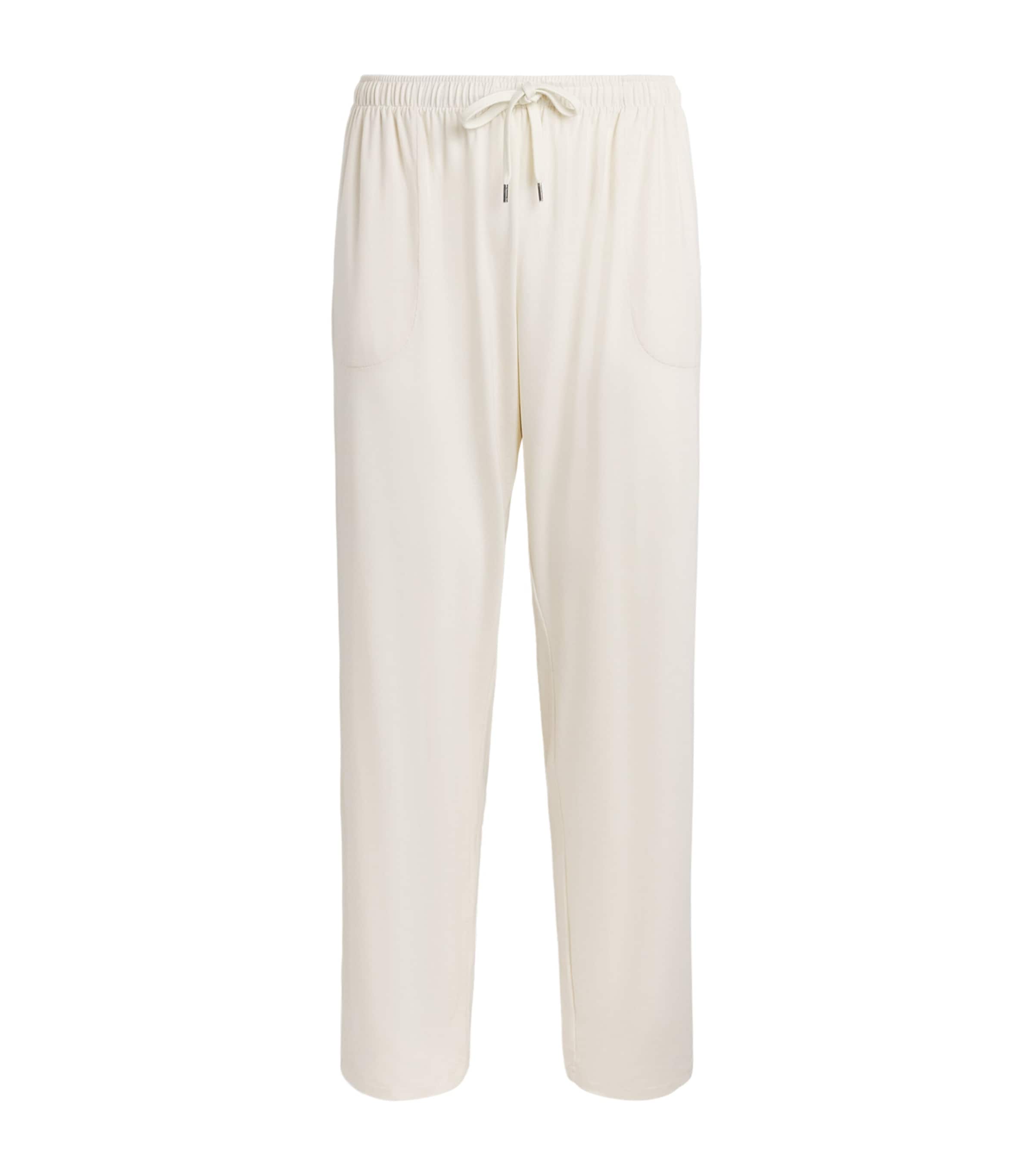 Derek Rose Mens Basel Lounge Trousers Bei
