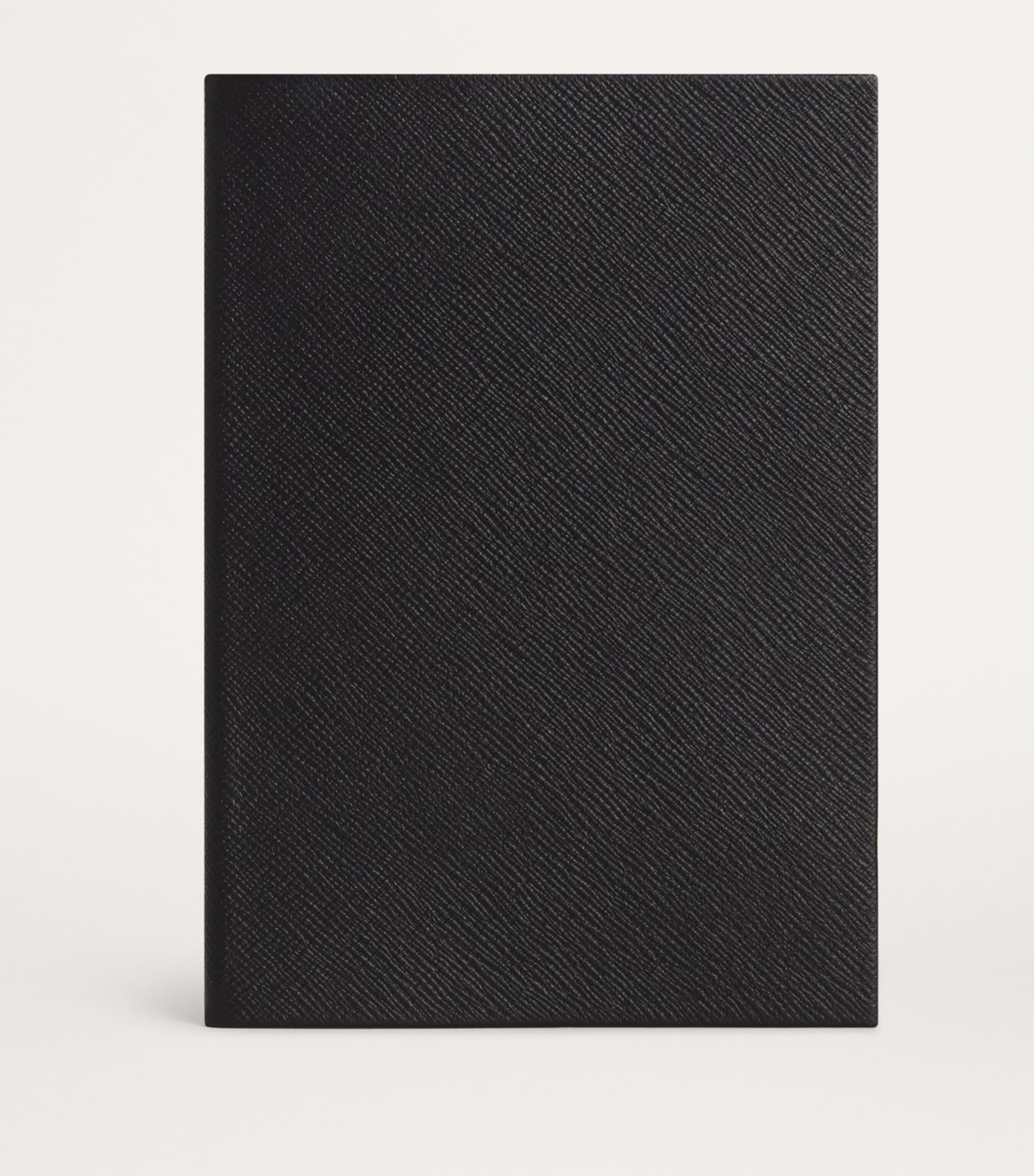 Harrods Leather A5 Notebook Black