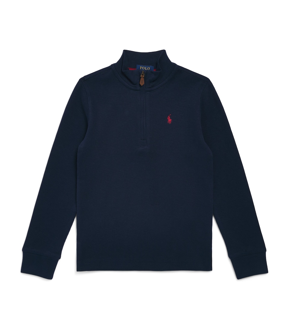 Ralph Lauren Kids Polo Pony Quarter-Zip Sweatshirt (6-14 Years) Refined