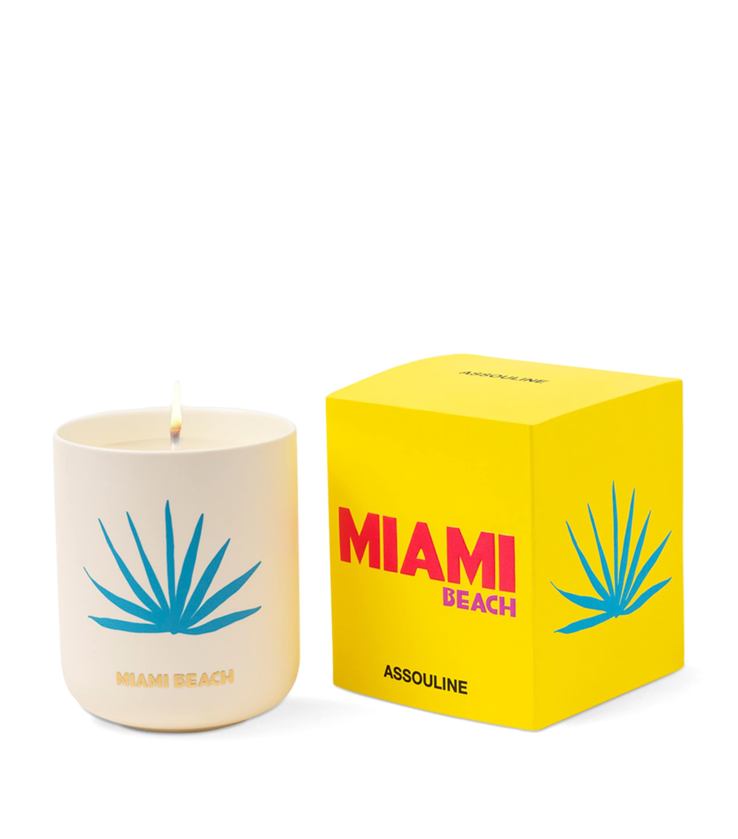 Assouline Miami Beach Travel From Home Candle (319g) Crème