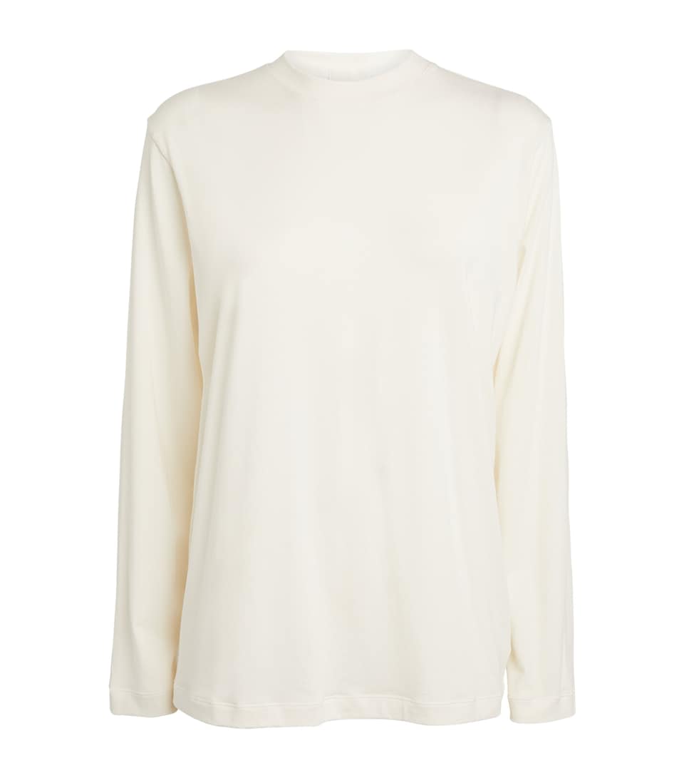 Skims Womens Long-Sleeved T-Shirt Marble