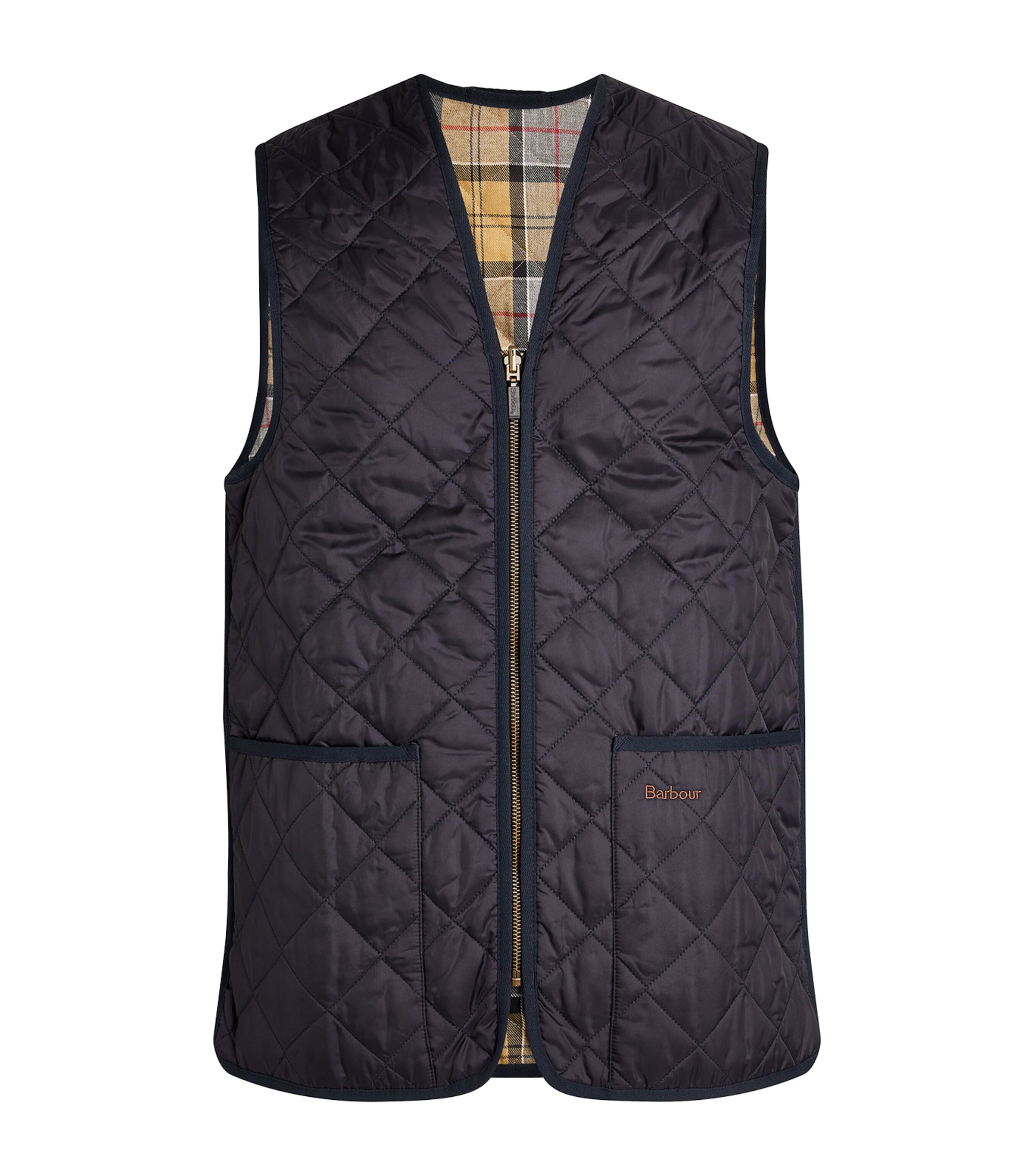 トップス BARBOUR QUILTED WAISTCOAT/ZIP 36 Barbour QUILTED WAISTCOAT ZIP-IN LINER