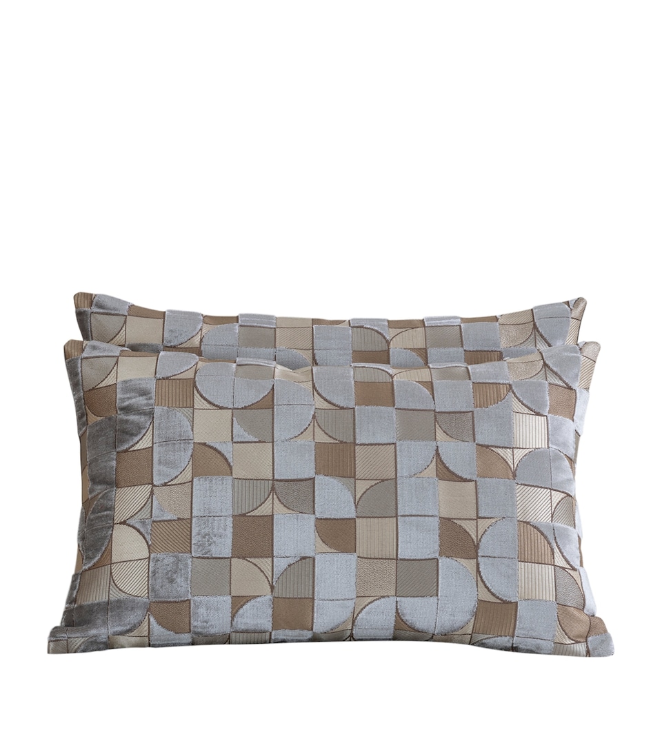 Frette Luxury Avant Garde Cushion Cover (40cm x 60cm) Beige/oro