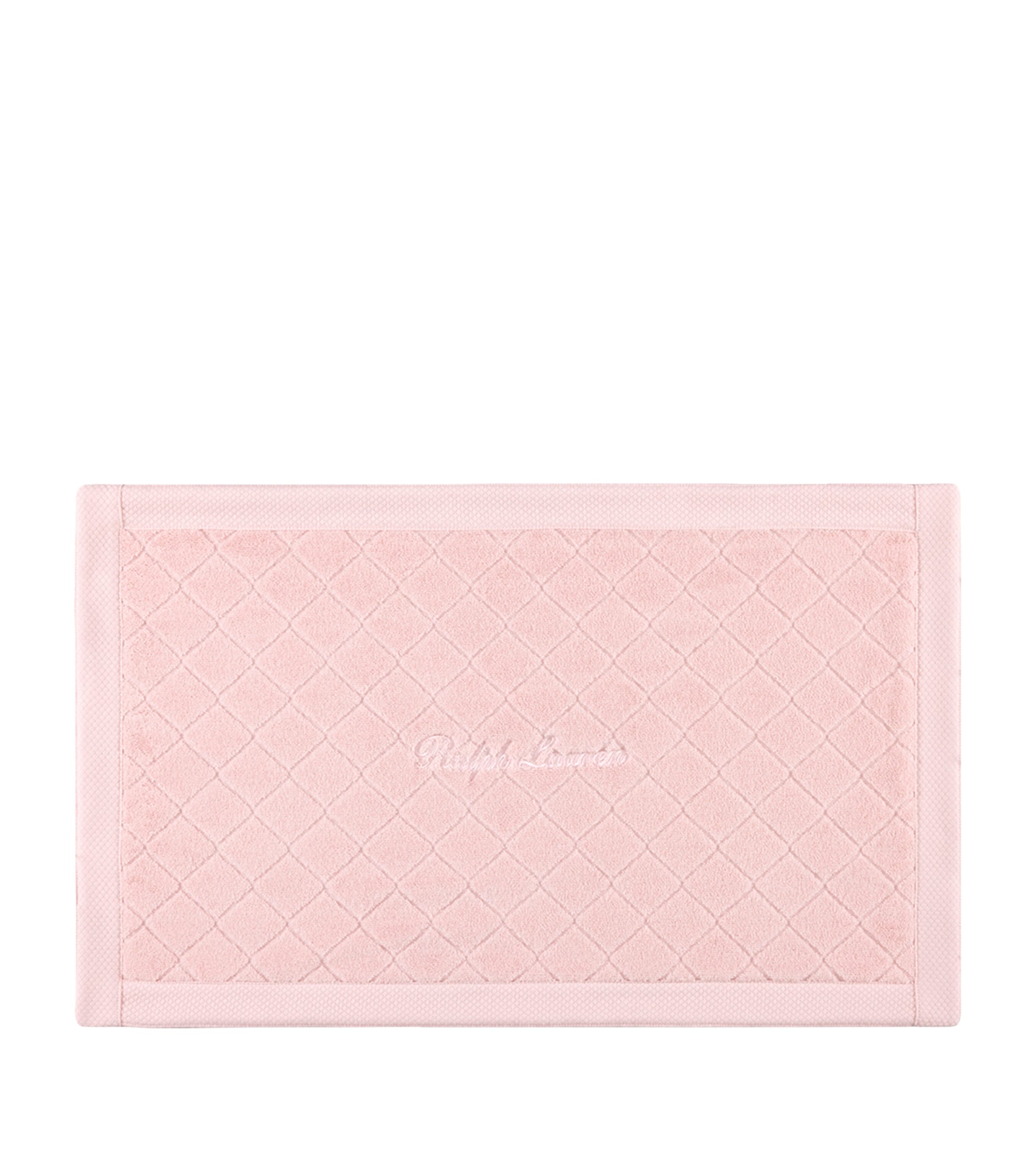 Ralph Lauren Home Dulaney Bath Mat (50cm x 80cm) Pastel Pink