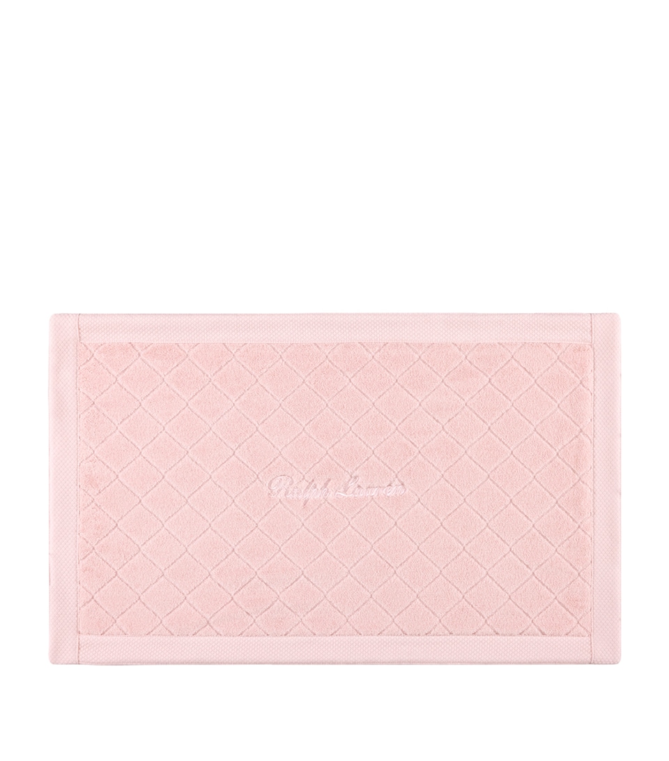 Ralph Lauren Home Dulaney Bath Mat (50cm x 80cm) Pastel Pink