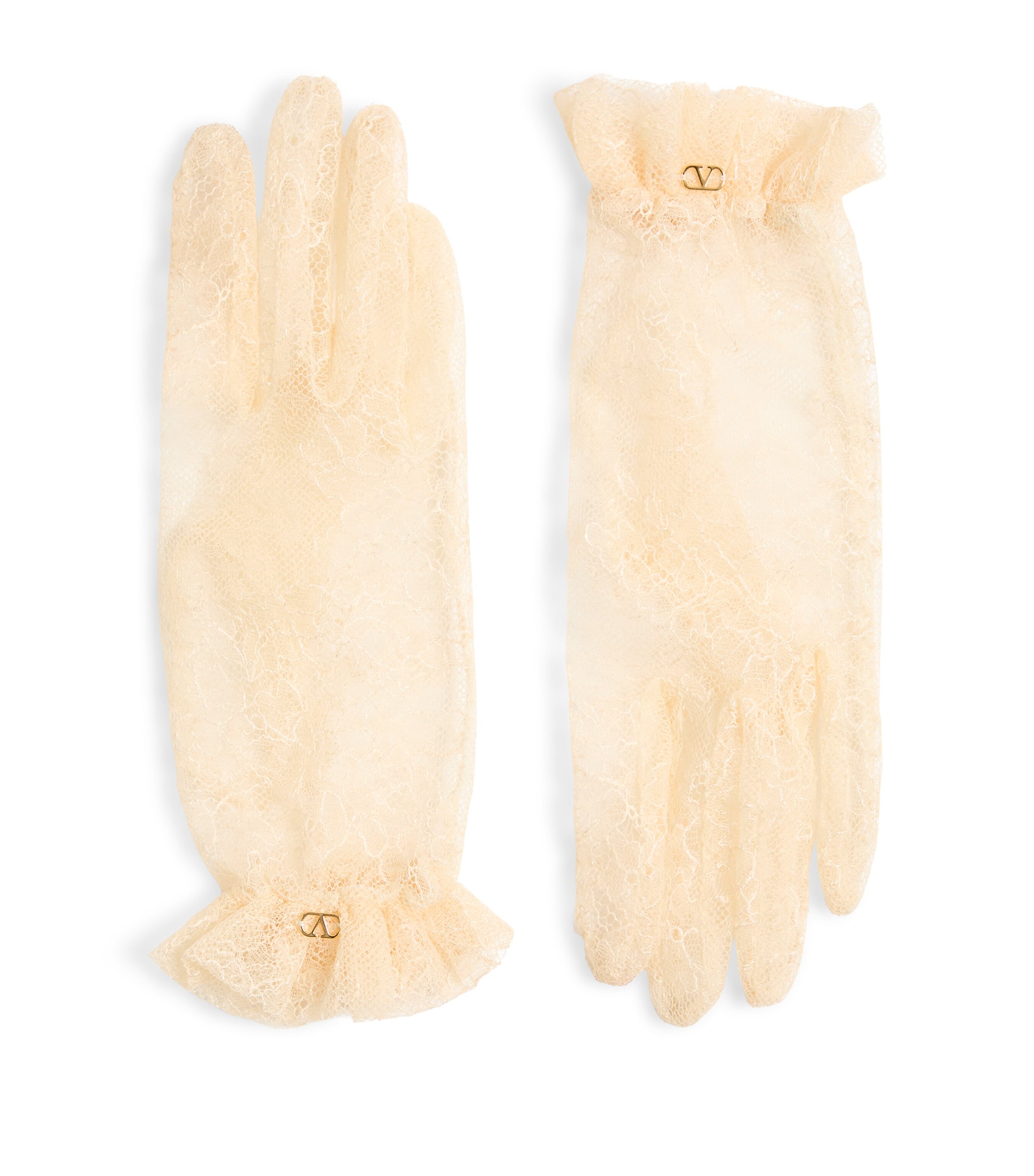 Valentino Garavani Lace VLogo Signature Gloves Yba
