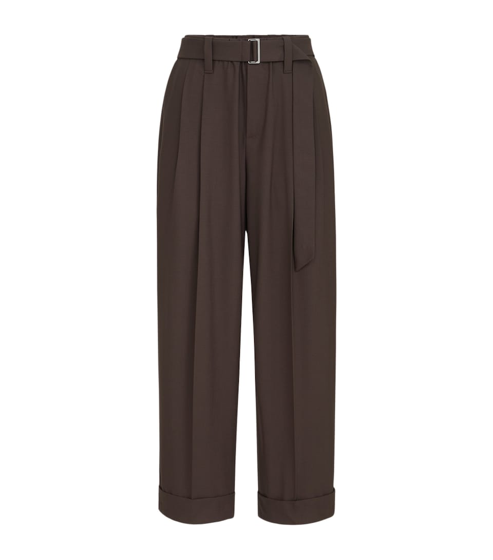 Brunello Cucinelli Womens Virgin Wool-Blend Trousers
