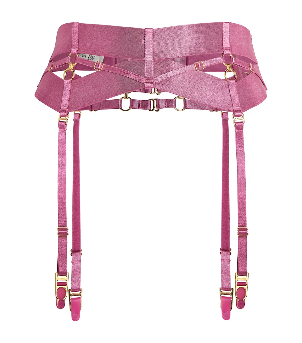 Bordelle Womens Zenna Suspender Belt Raspberry