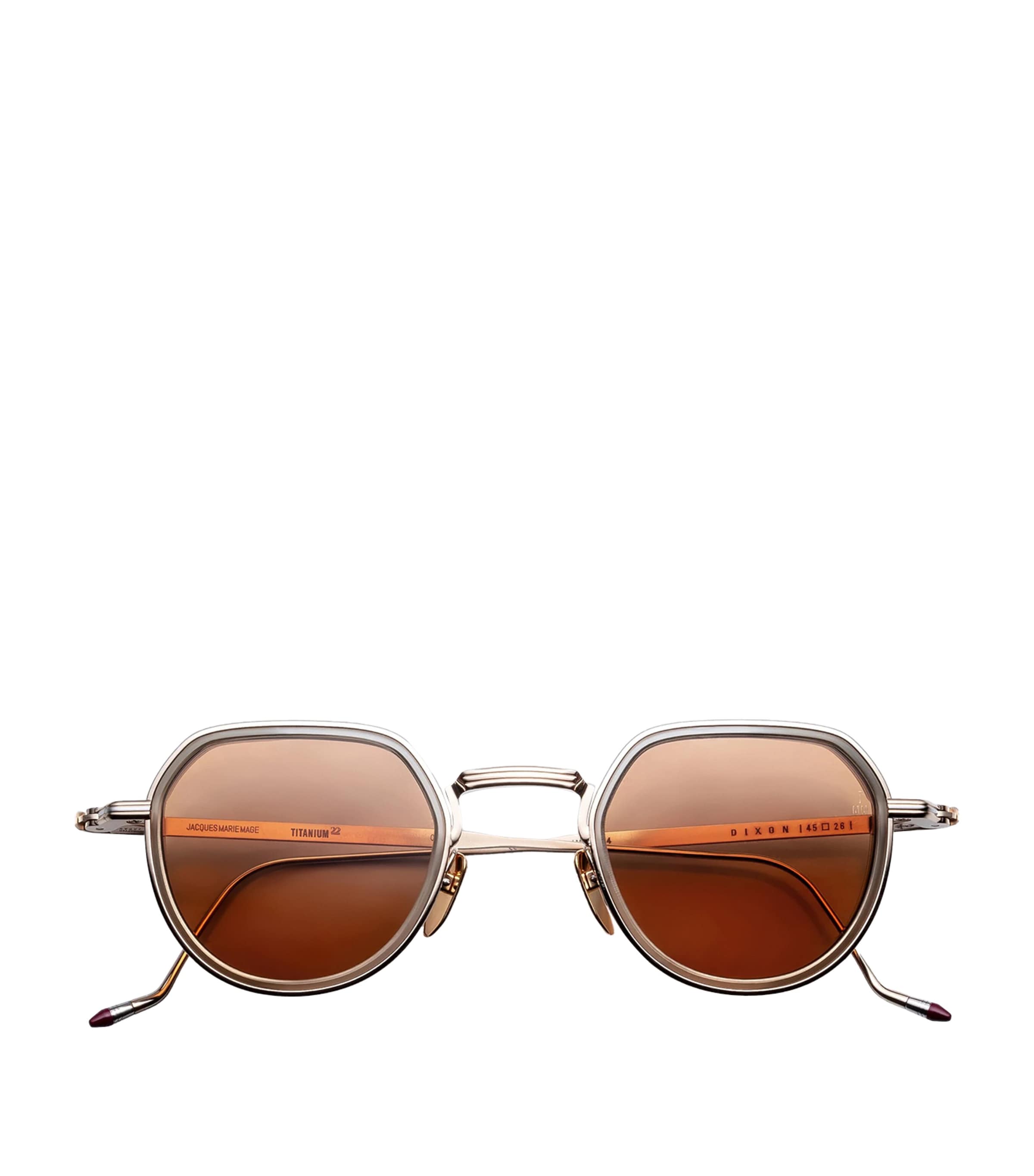 Jacques Marie Mage Dixon Panto Sunglasses Darjeeling