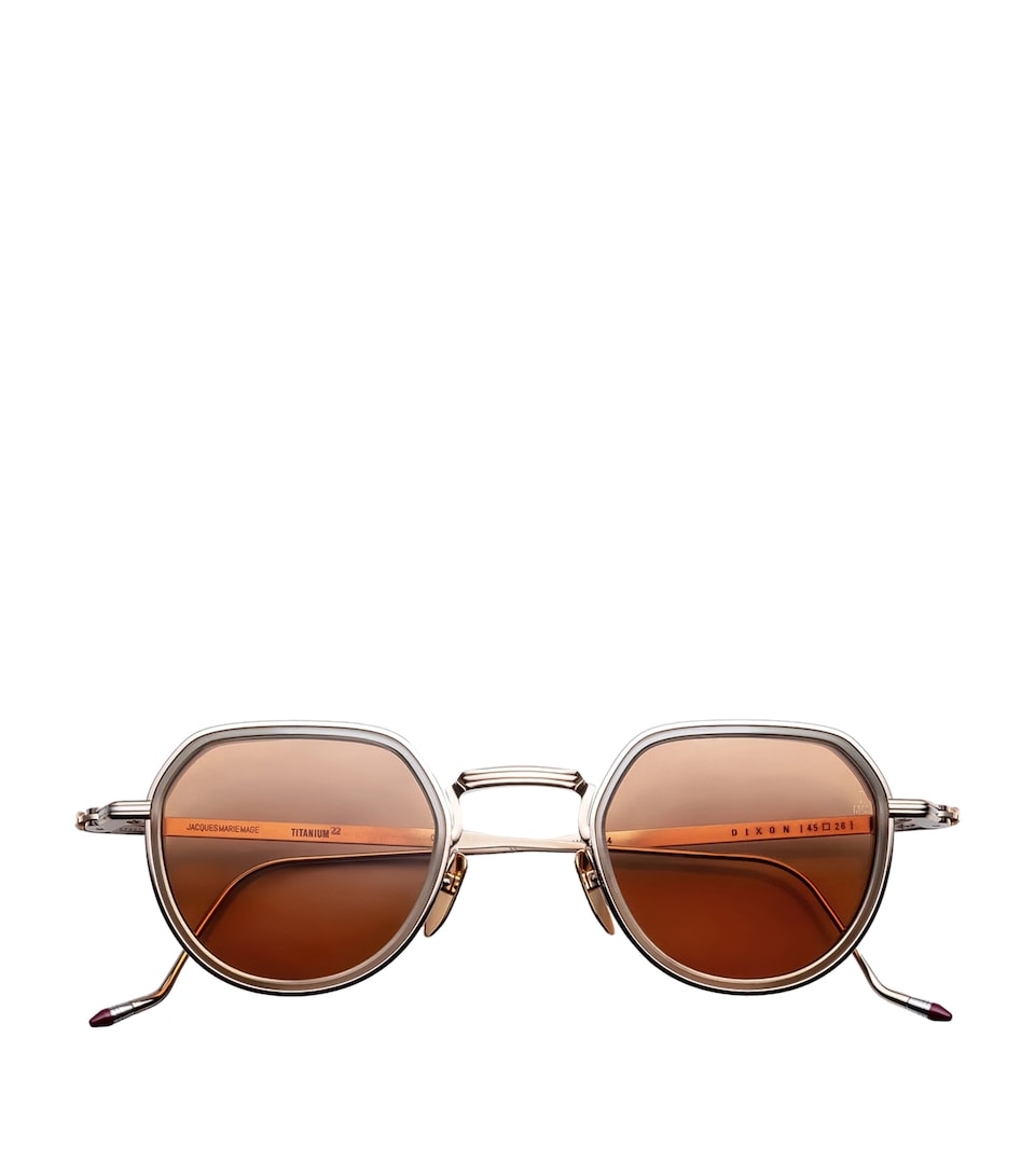 Jacques Marie Mage Dixon Panto Sunglasses Darjeeling
