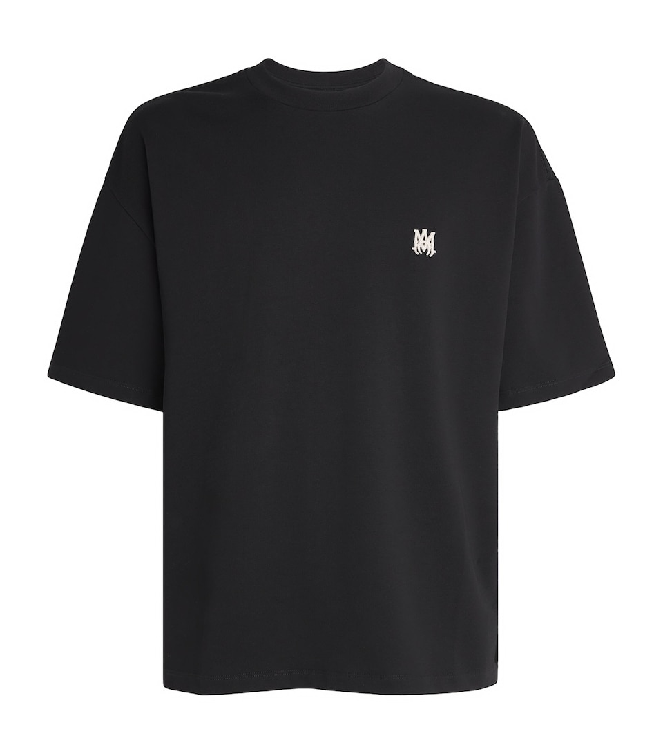 AMIRI Mens Cotton Logo Skater T-Shirt Black