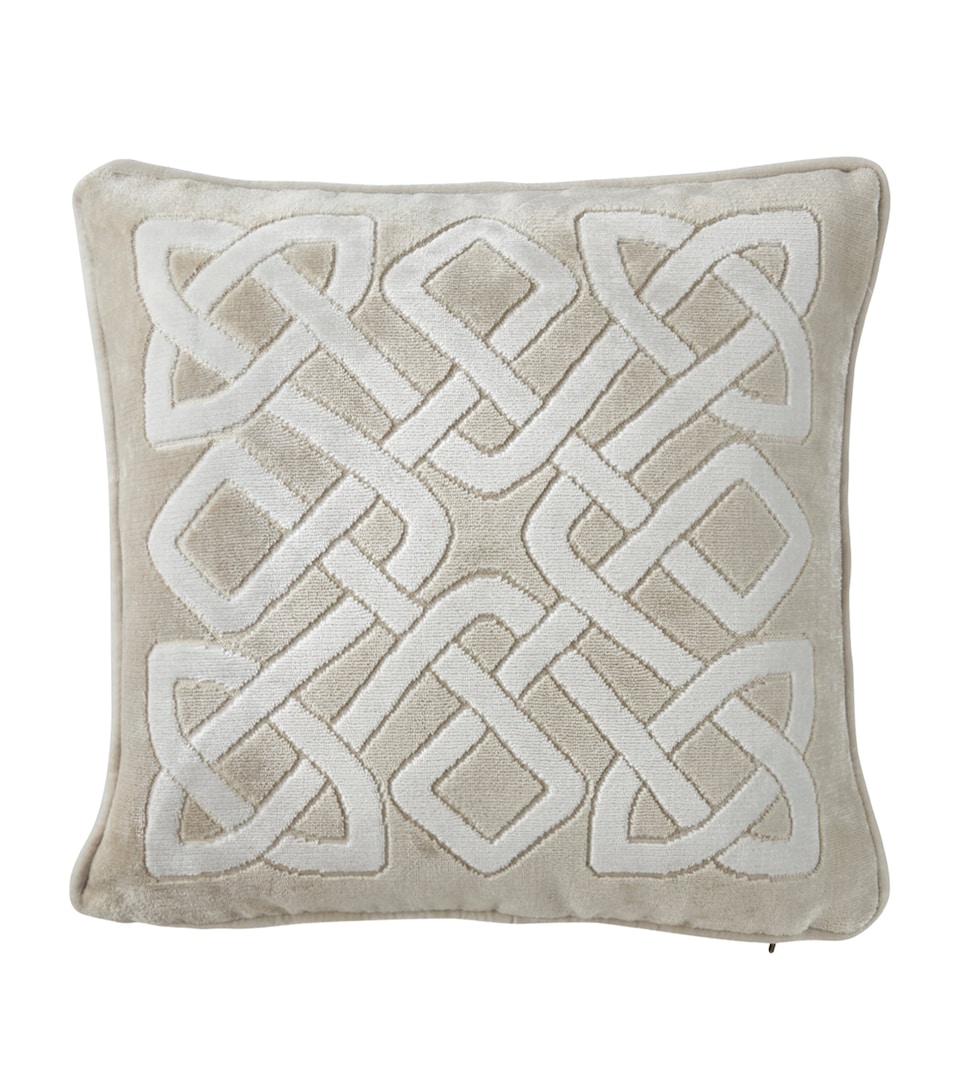 Entrelac Marine Square Cushion Cover (45cm x 45cm)