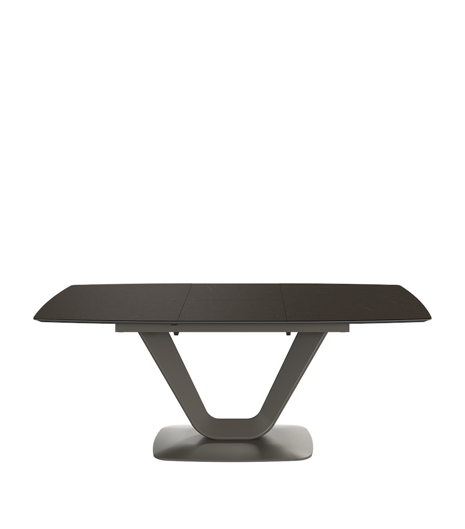BoConcept Ceramic Alicante Extendable Dining Table Wrm Gry/matt Ash Gry