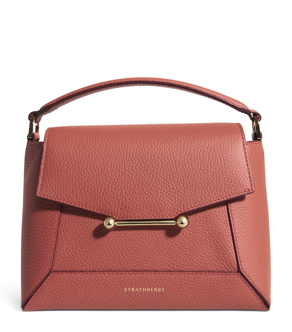 Leather Mosaic Top-Handle Bag