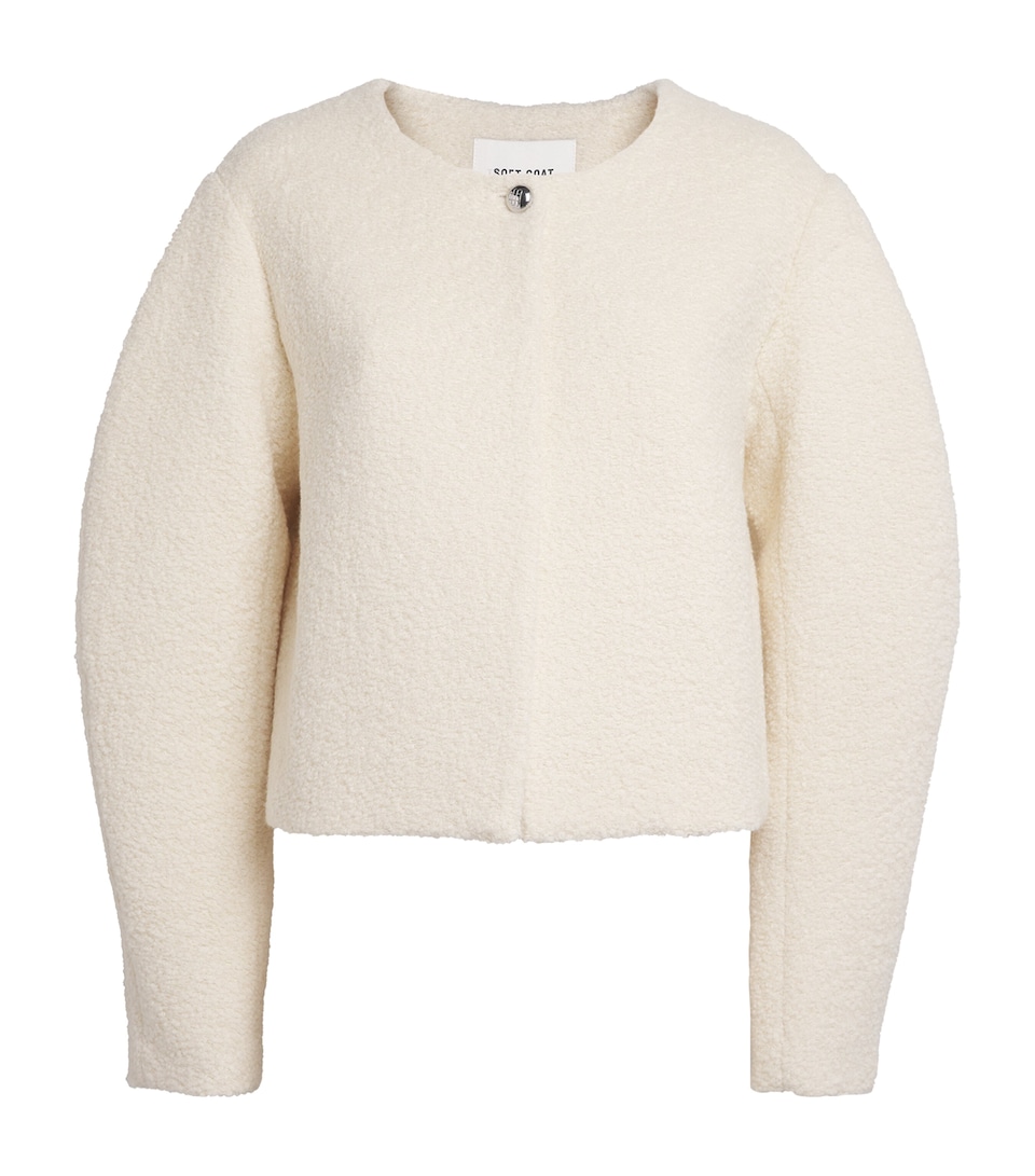 Alpaca Wool-Blend Bouclé Blazer