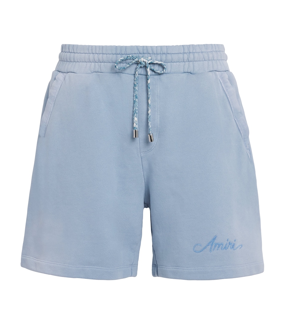 Cotton Bleach Bandana Sweatshorts