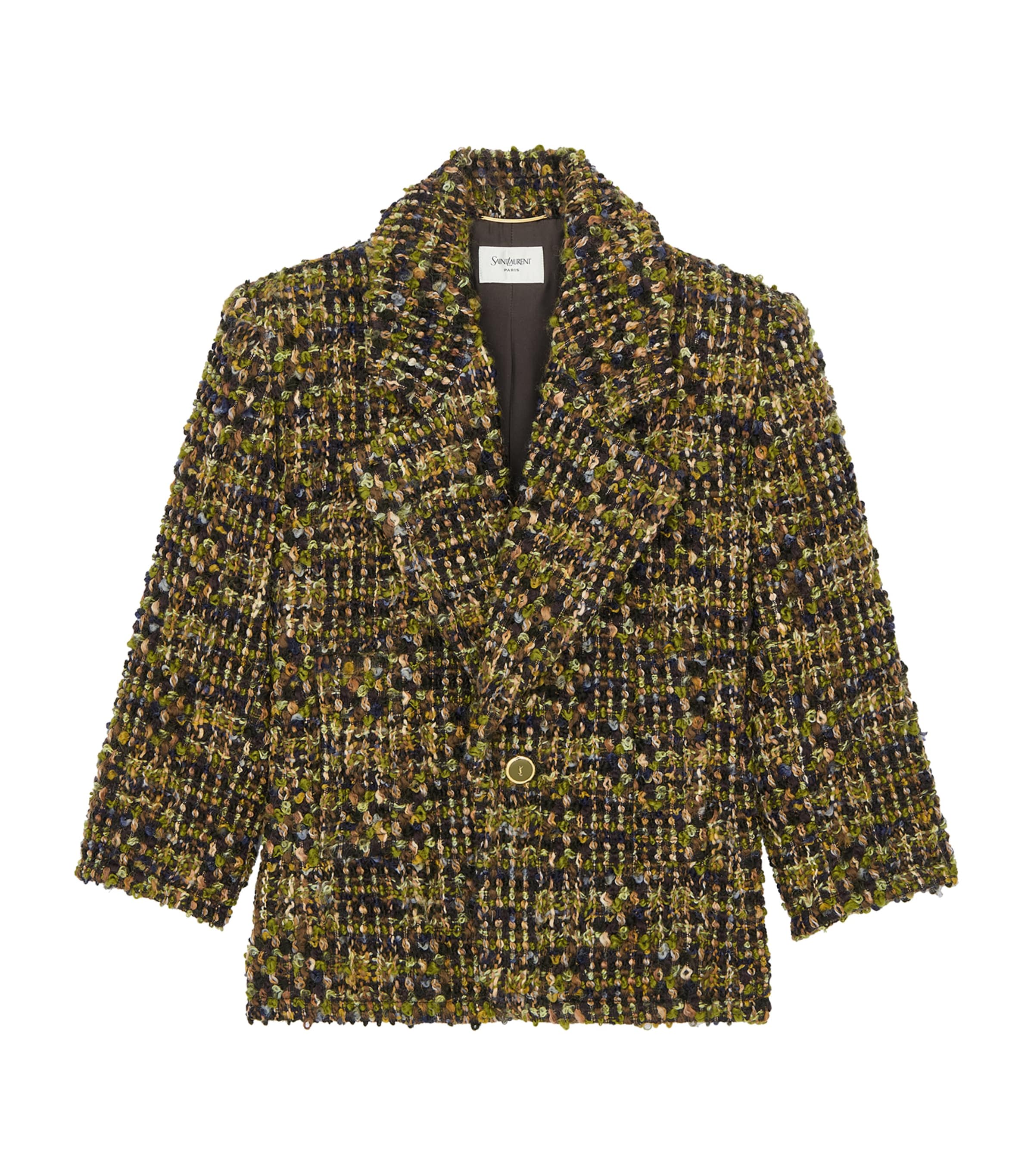 Saint Laurent Womens Tweed Jacket