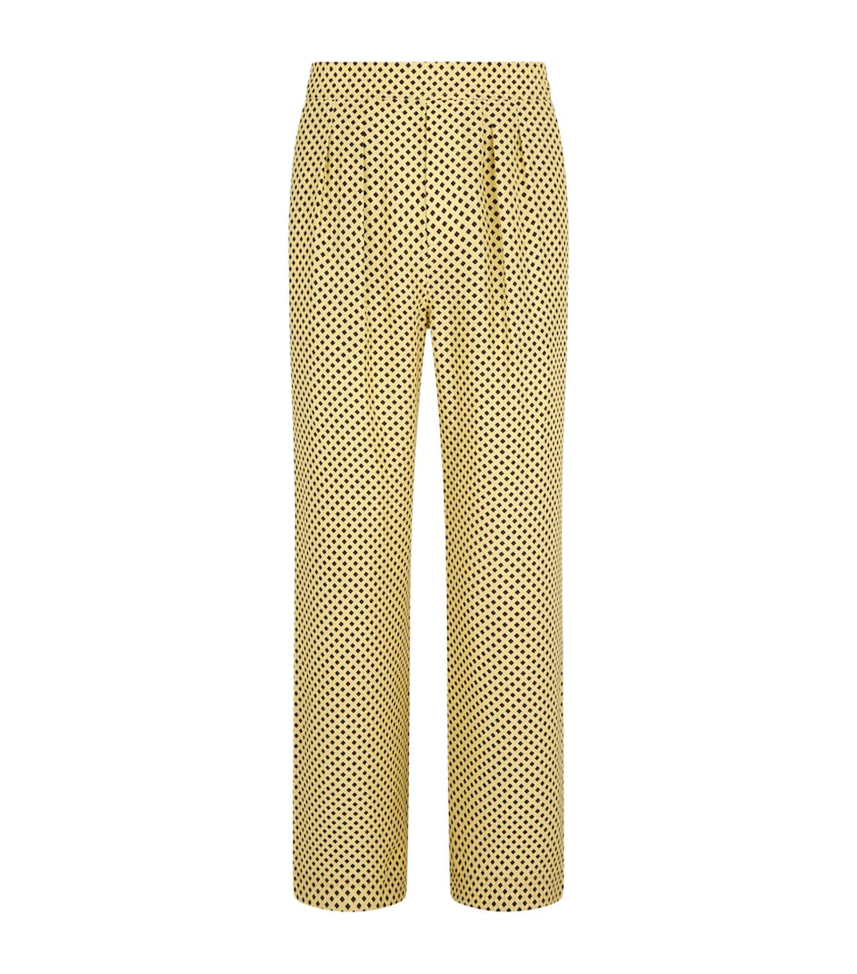 Silk Patterned Trousers