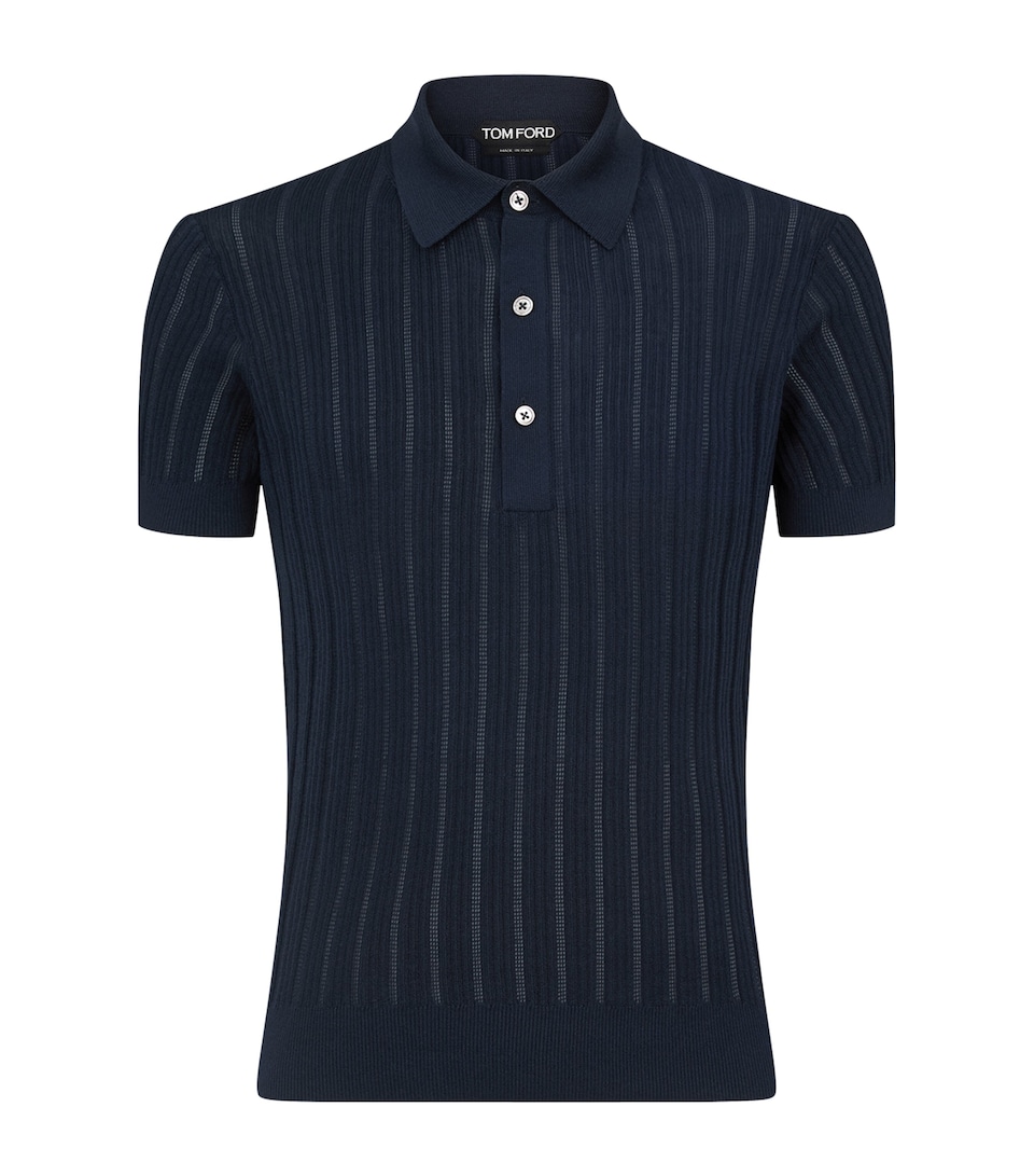 Cotton-Silk Polo Shirt