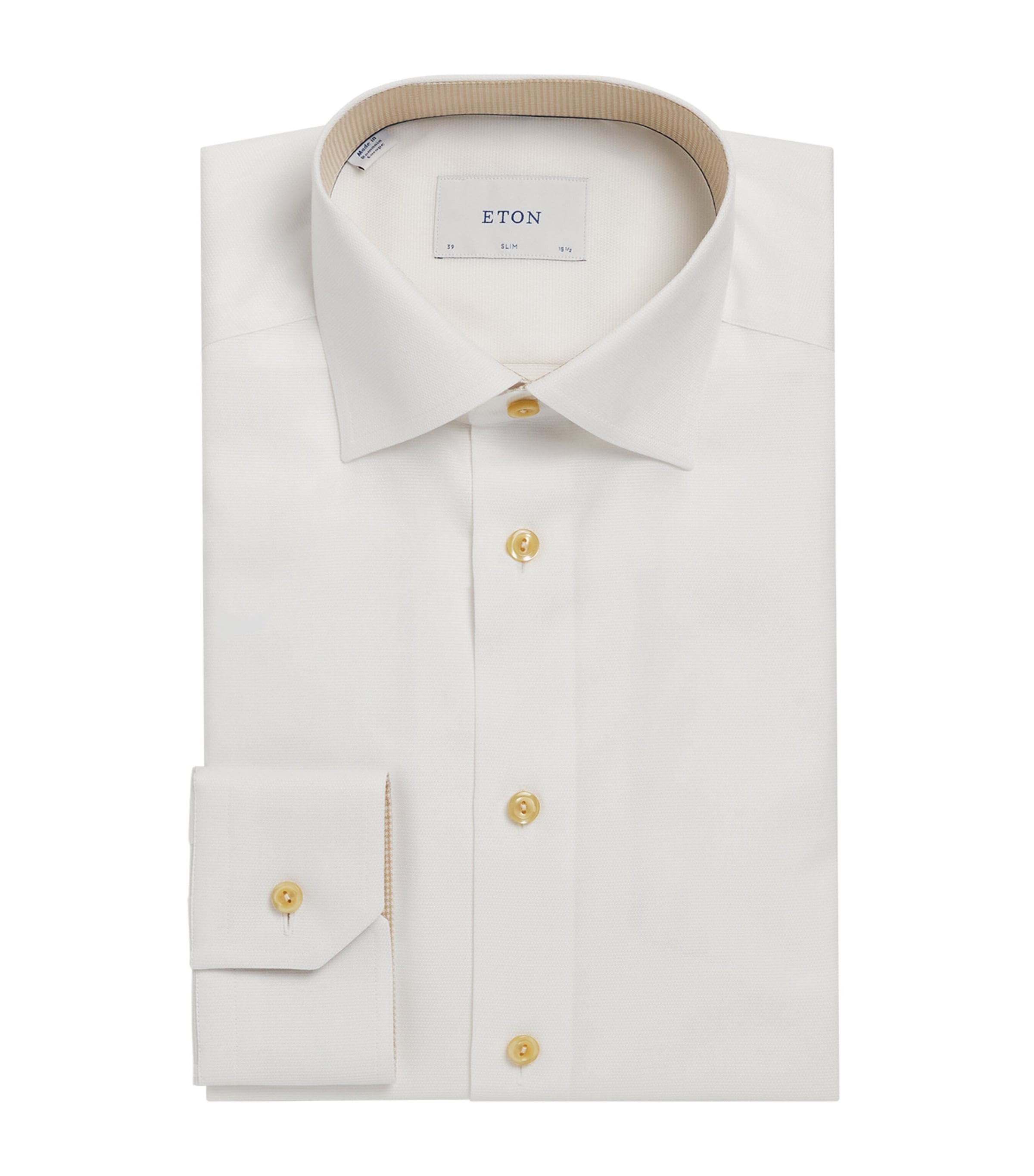 Cotton Semi Solid Slim-Fit Shirt