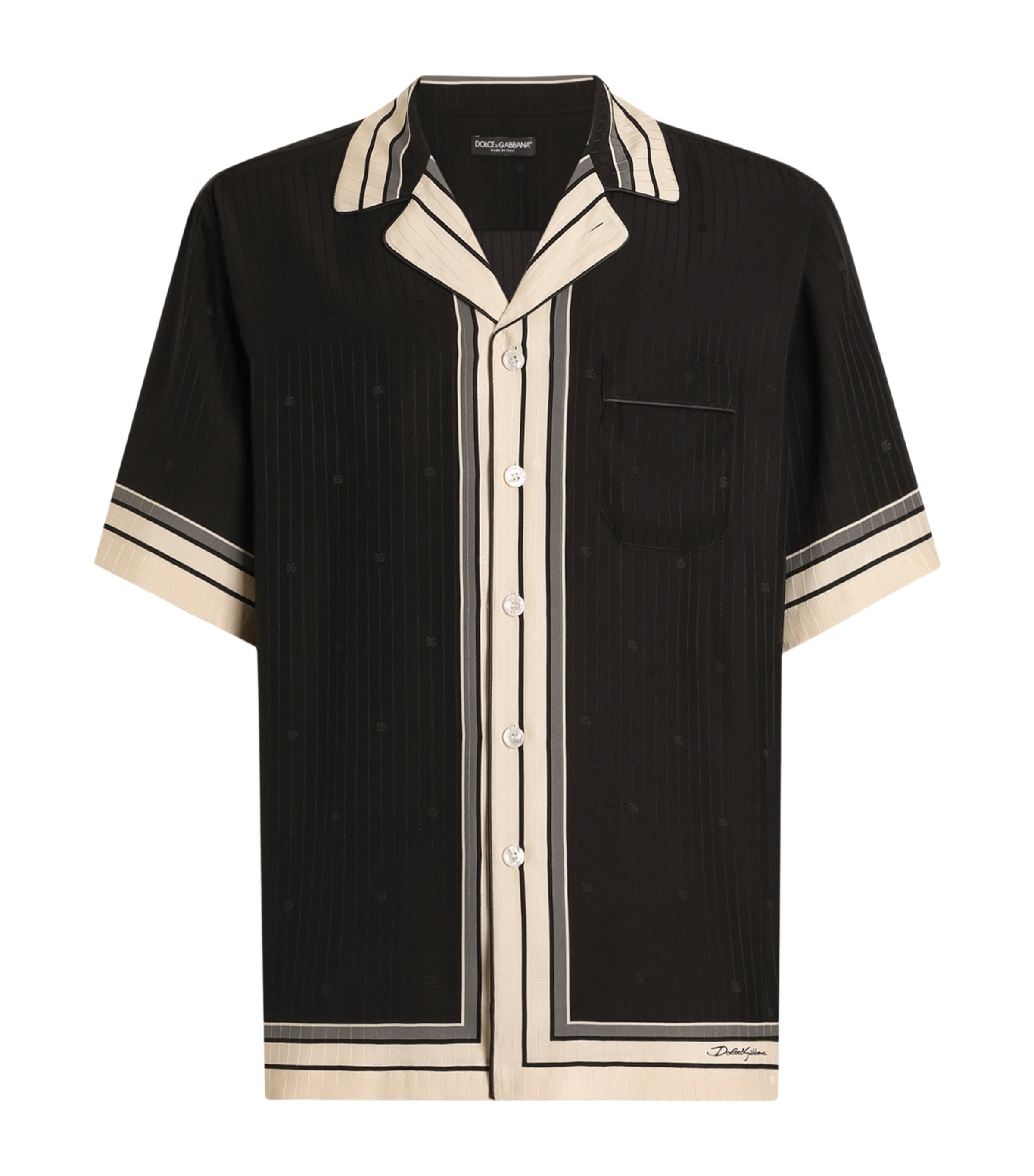 Dolce&Gabbana Mens Silk Shirt Righ